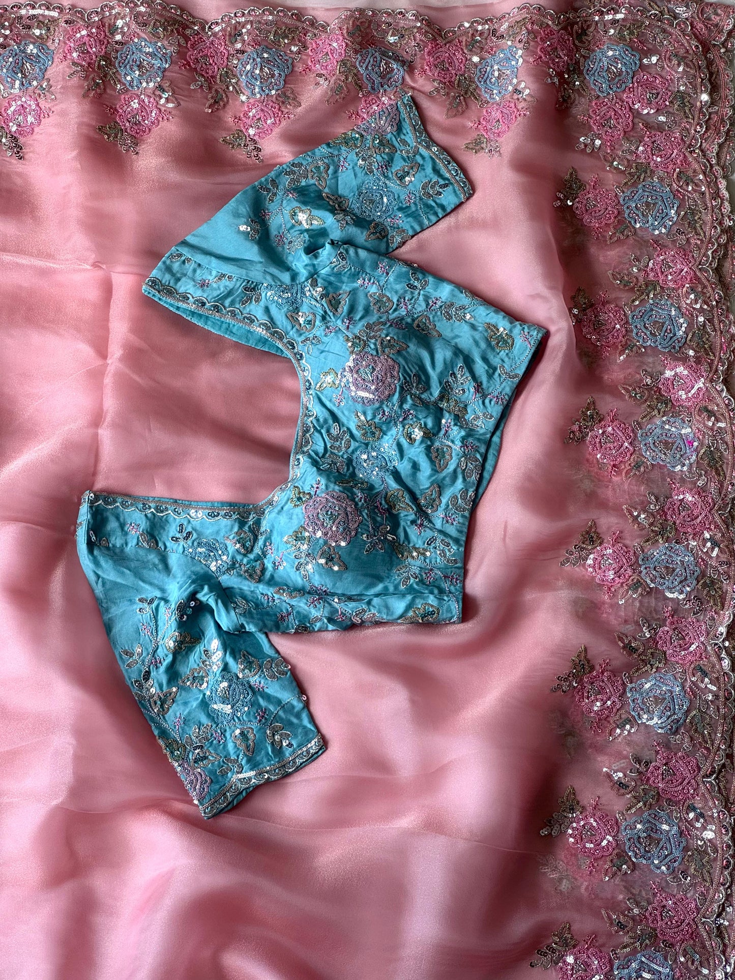 Aasmani Gulab Luxe Saree