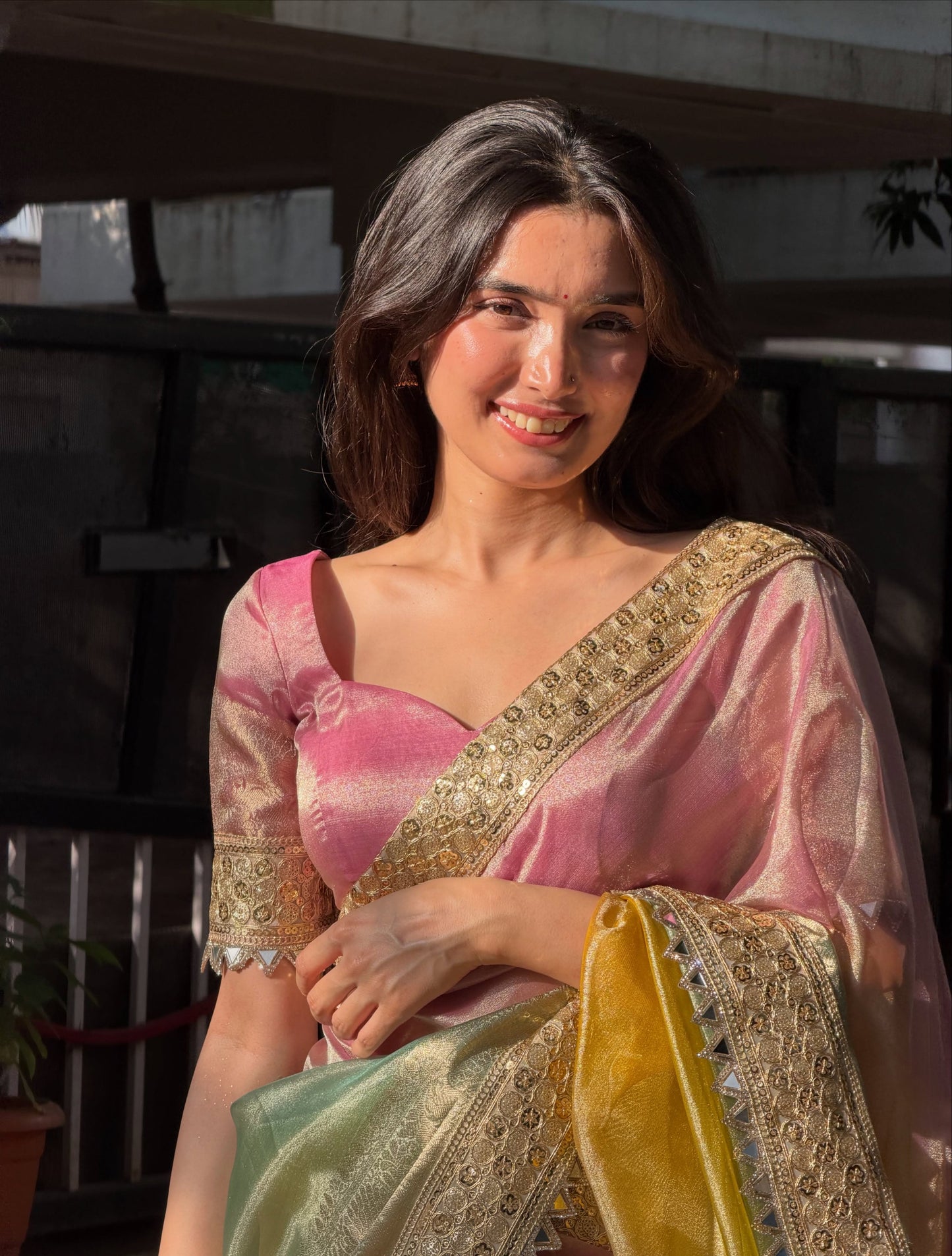 The Blush Symphony Saree