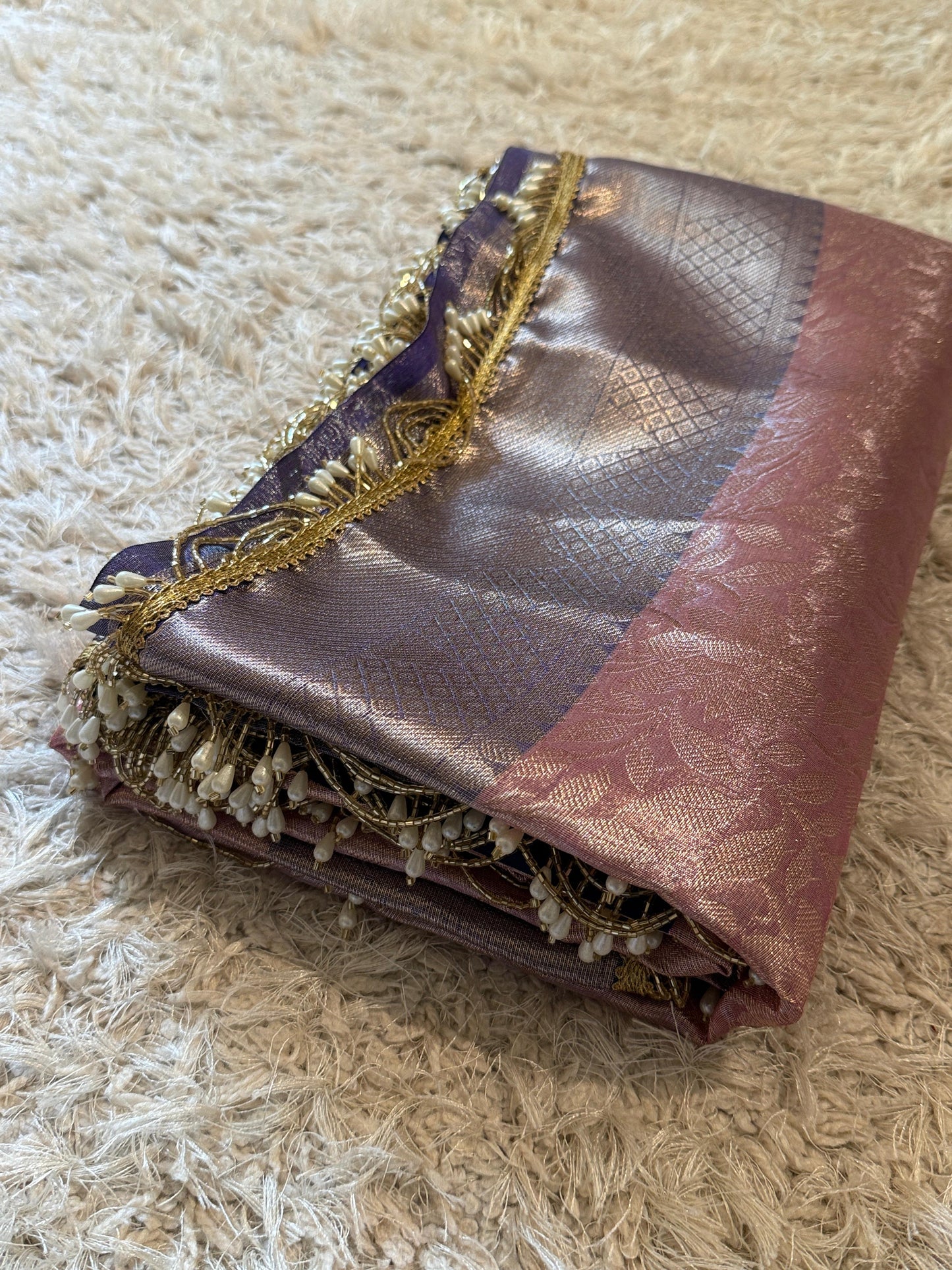 Mauve Majesty Saree