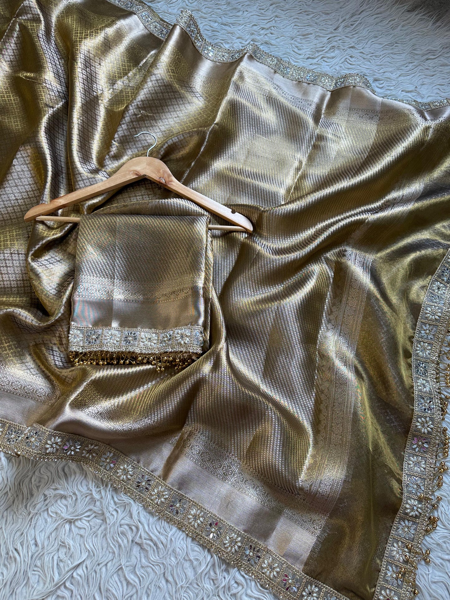 Golden Aura Saree