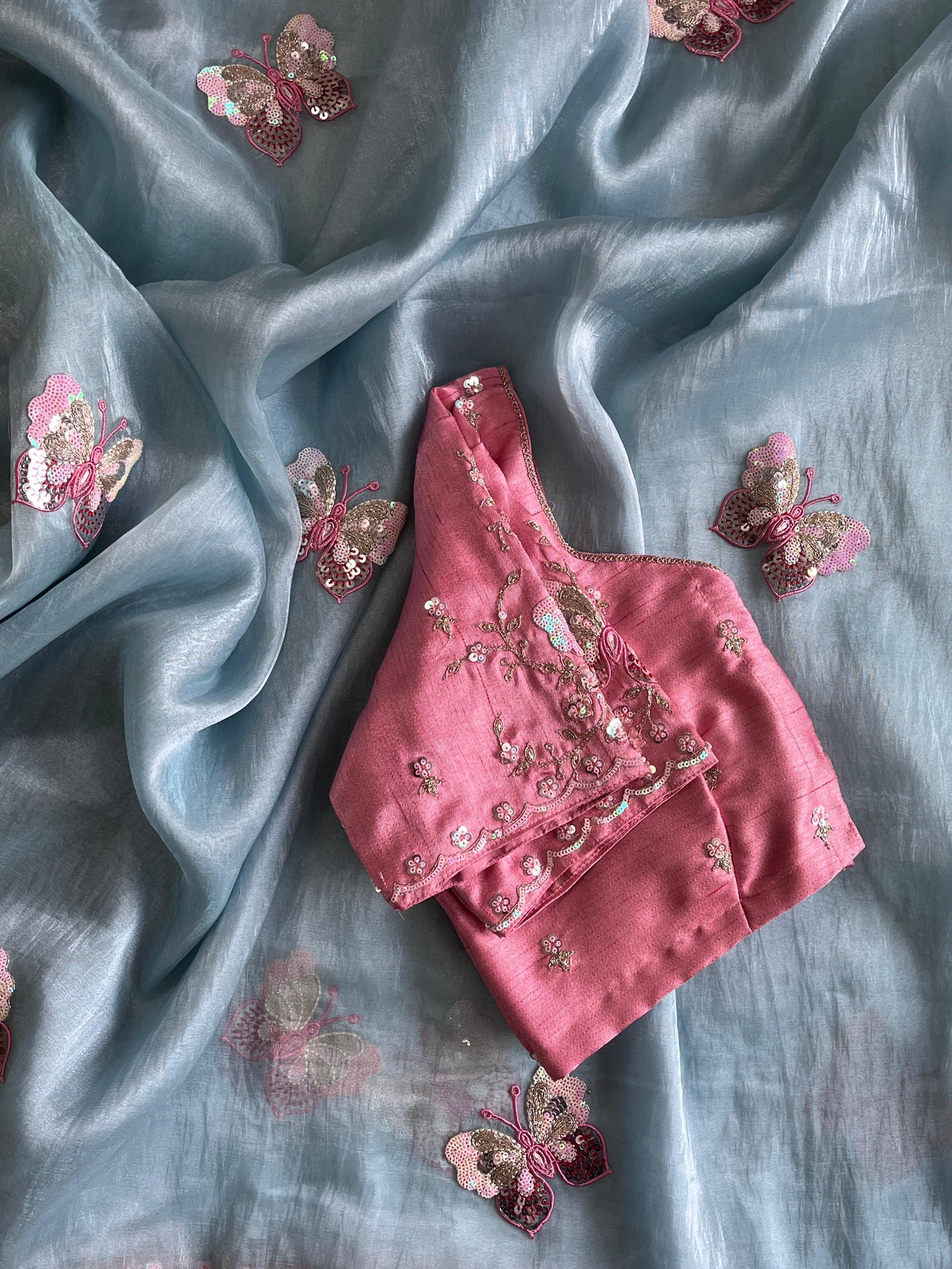 Gulabo Blues Luxe Saree