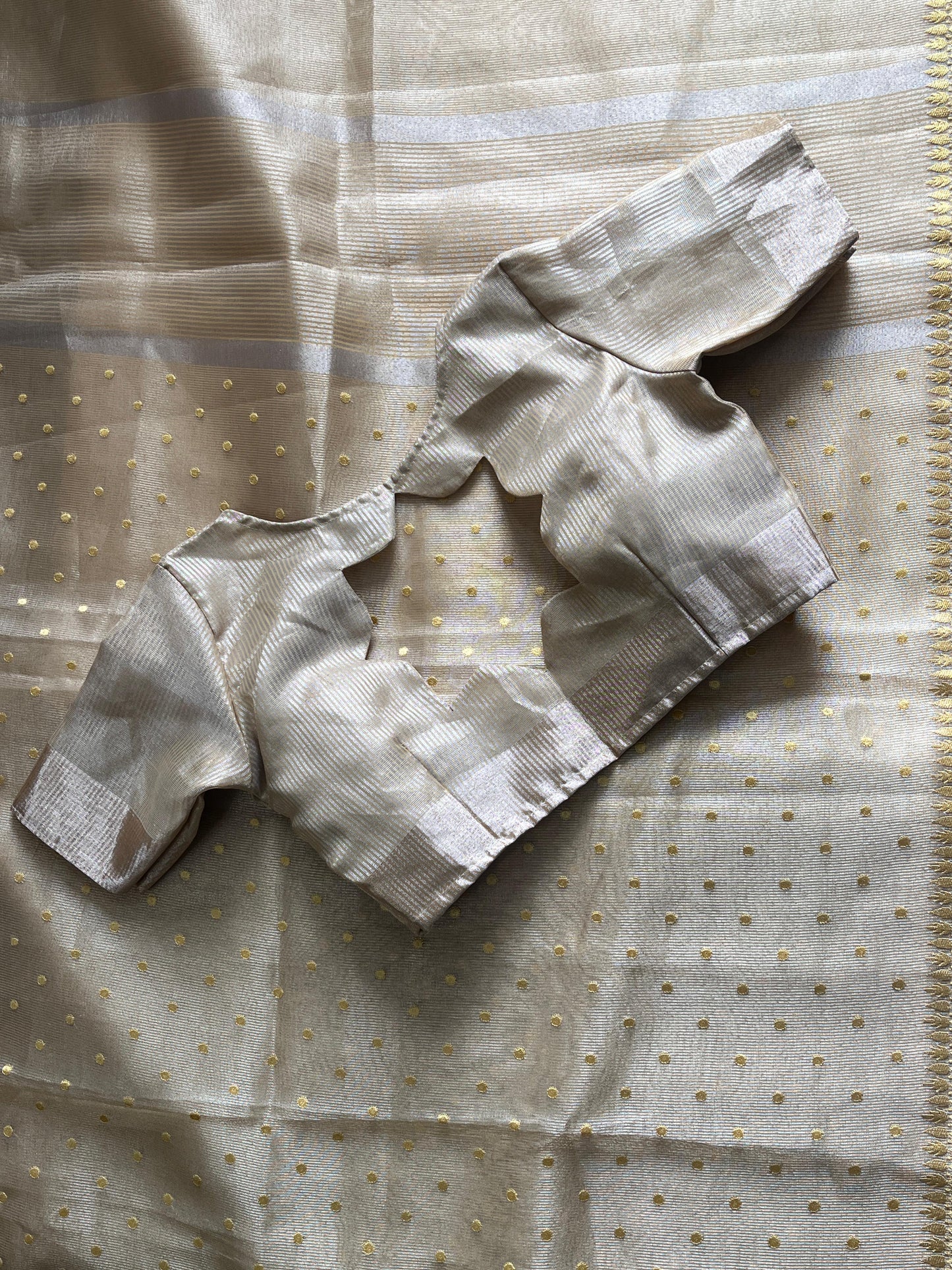 Beige bloom Saree