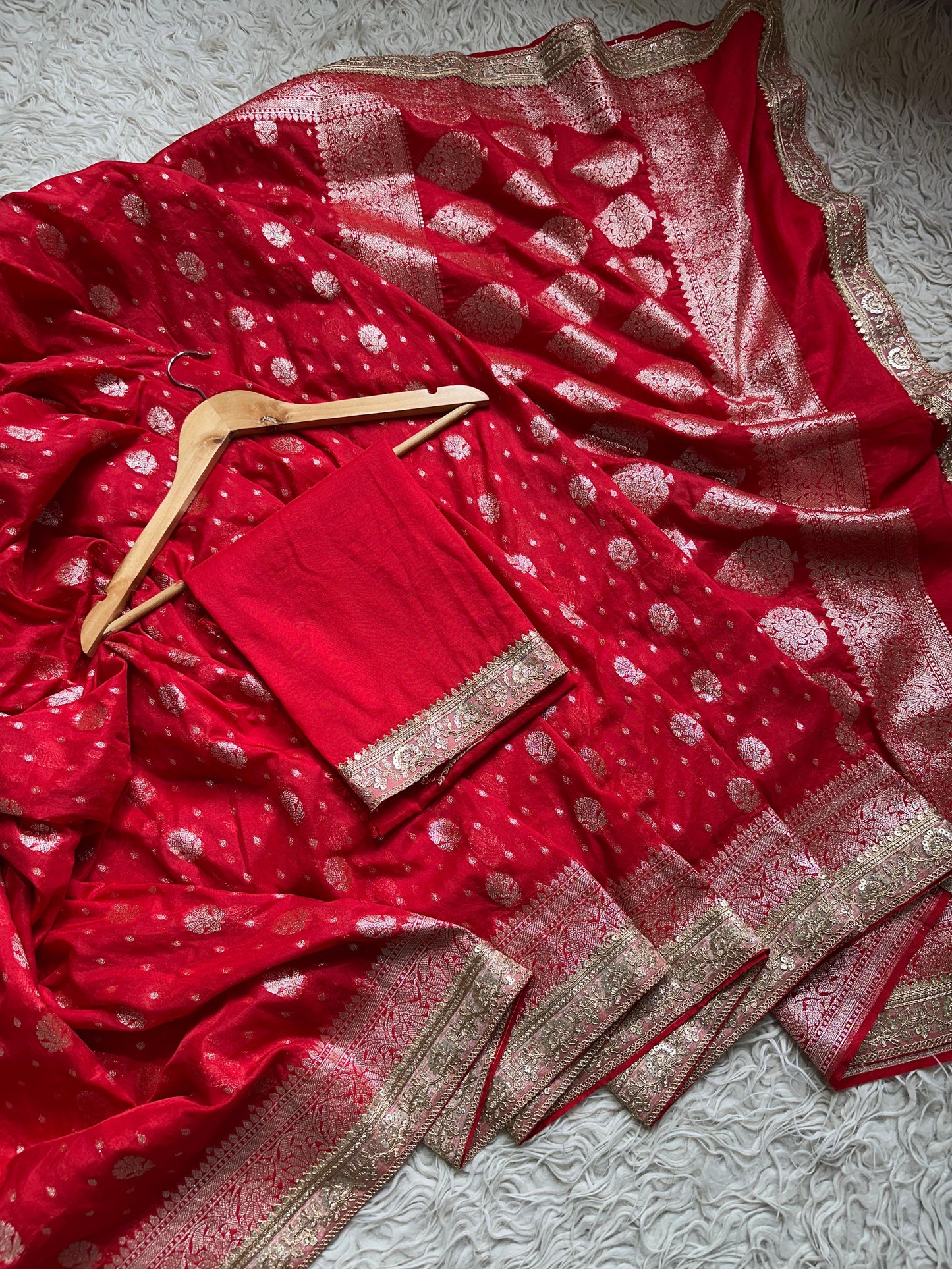 Kanakavalli Khadi Georgette Saree