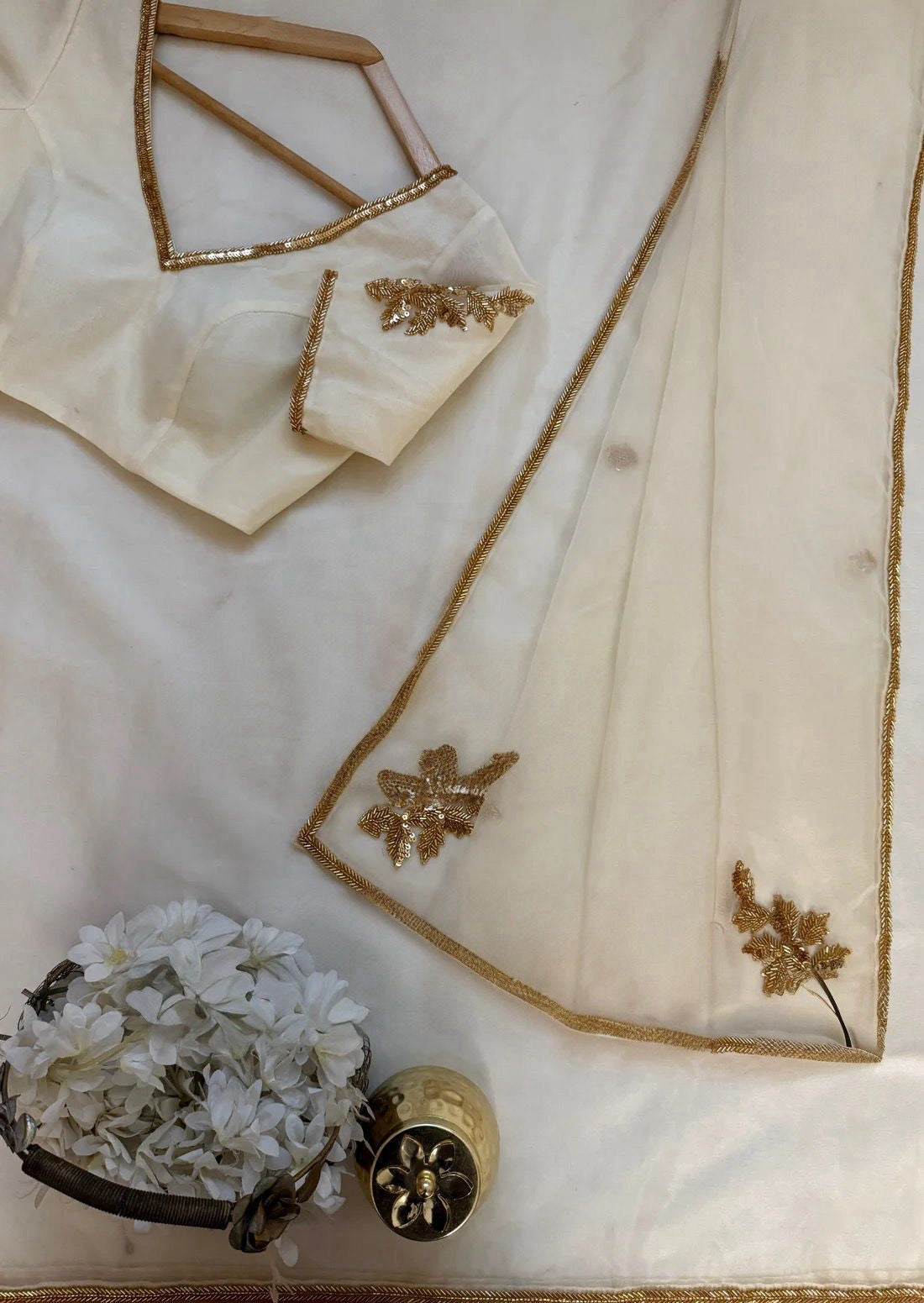 Divine Ivory Saree