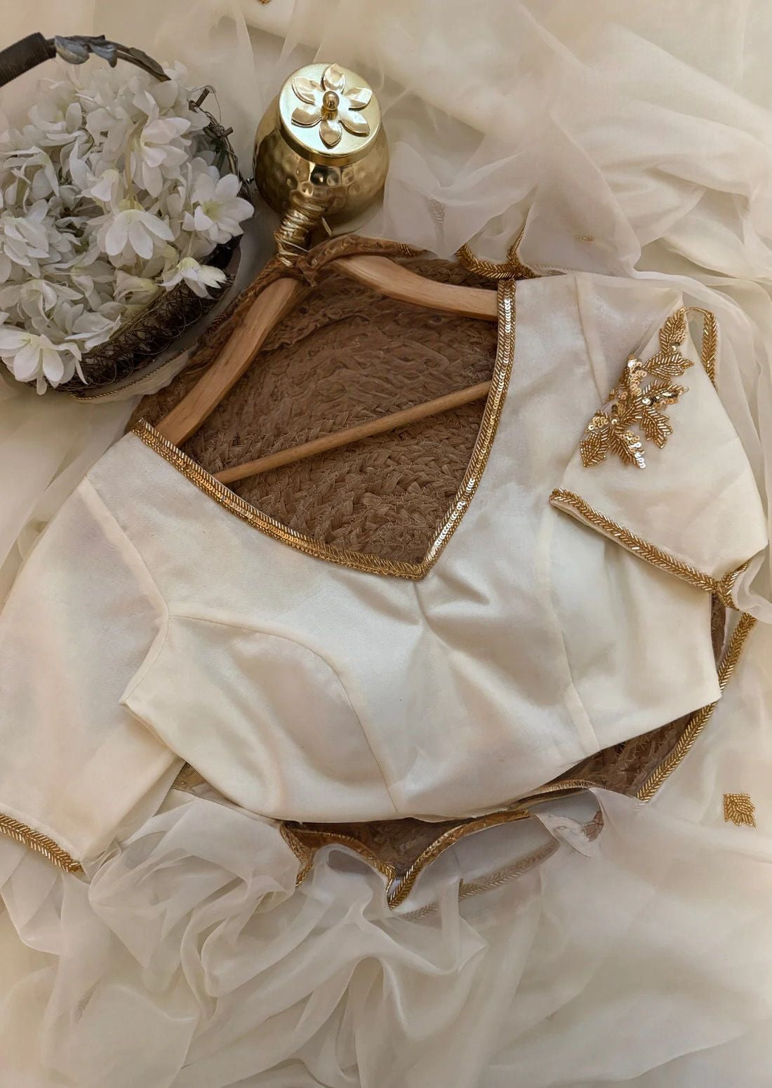Divine Ivory Saree