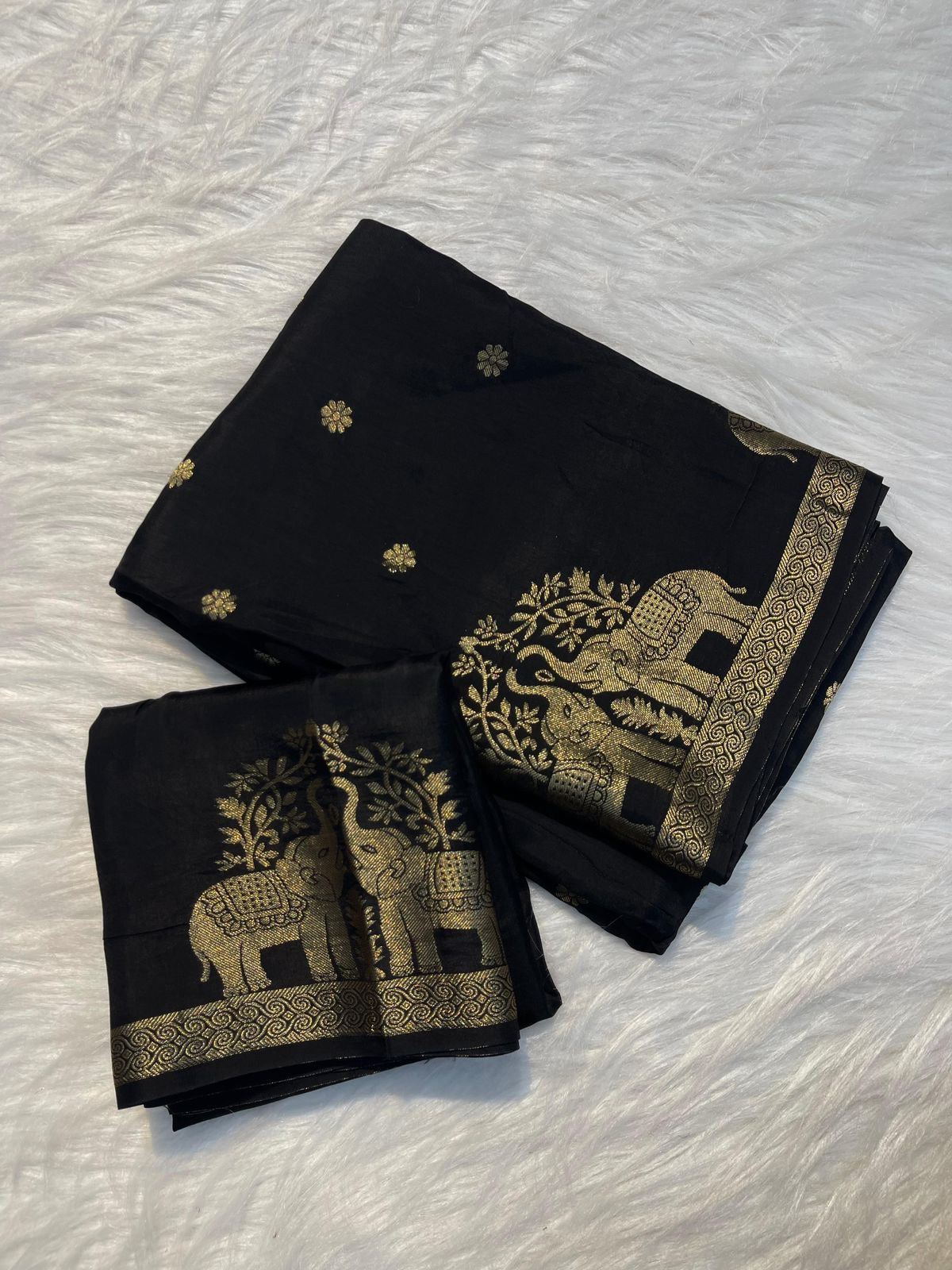 Bronze Bloom Saree