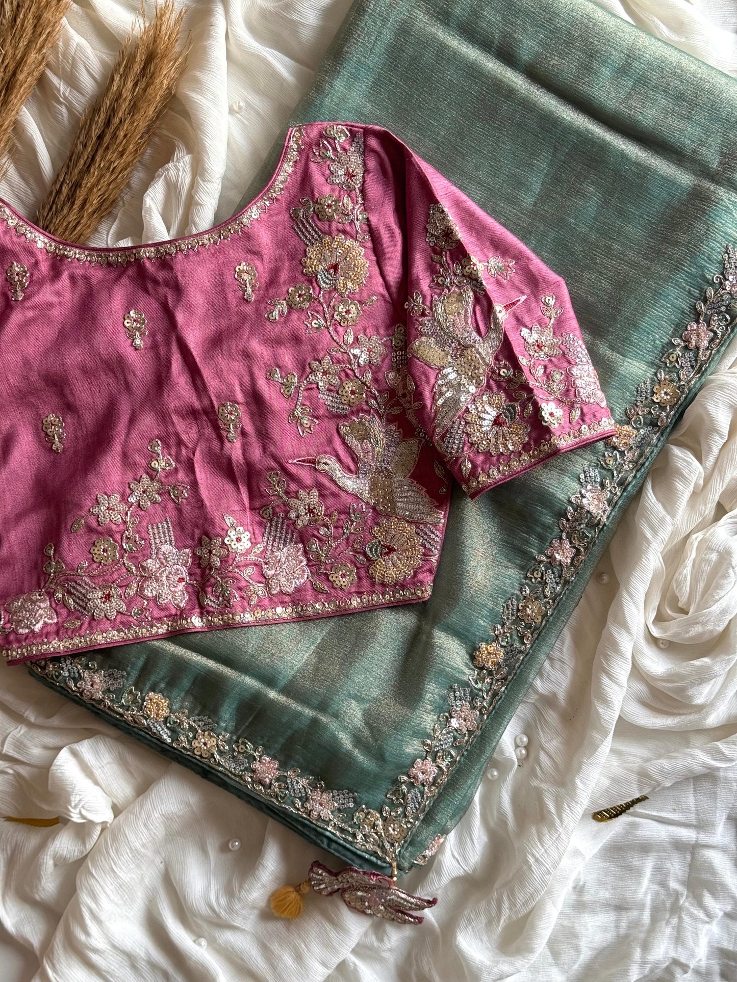 Sarangi Tissue Silk Saree