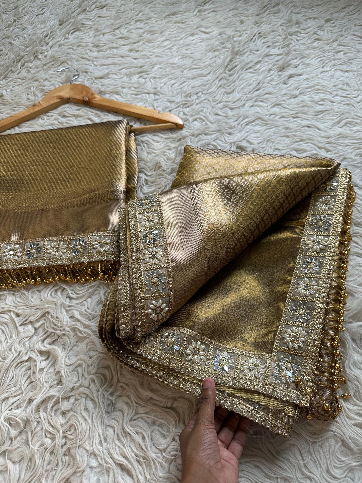 Golden Aura Saree