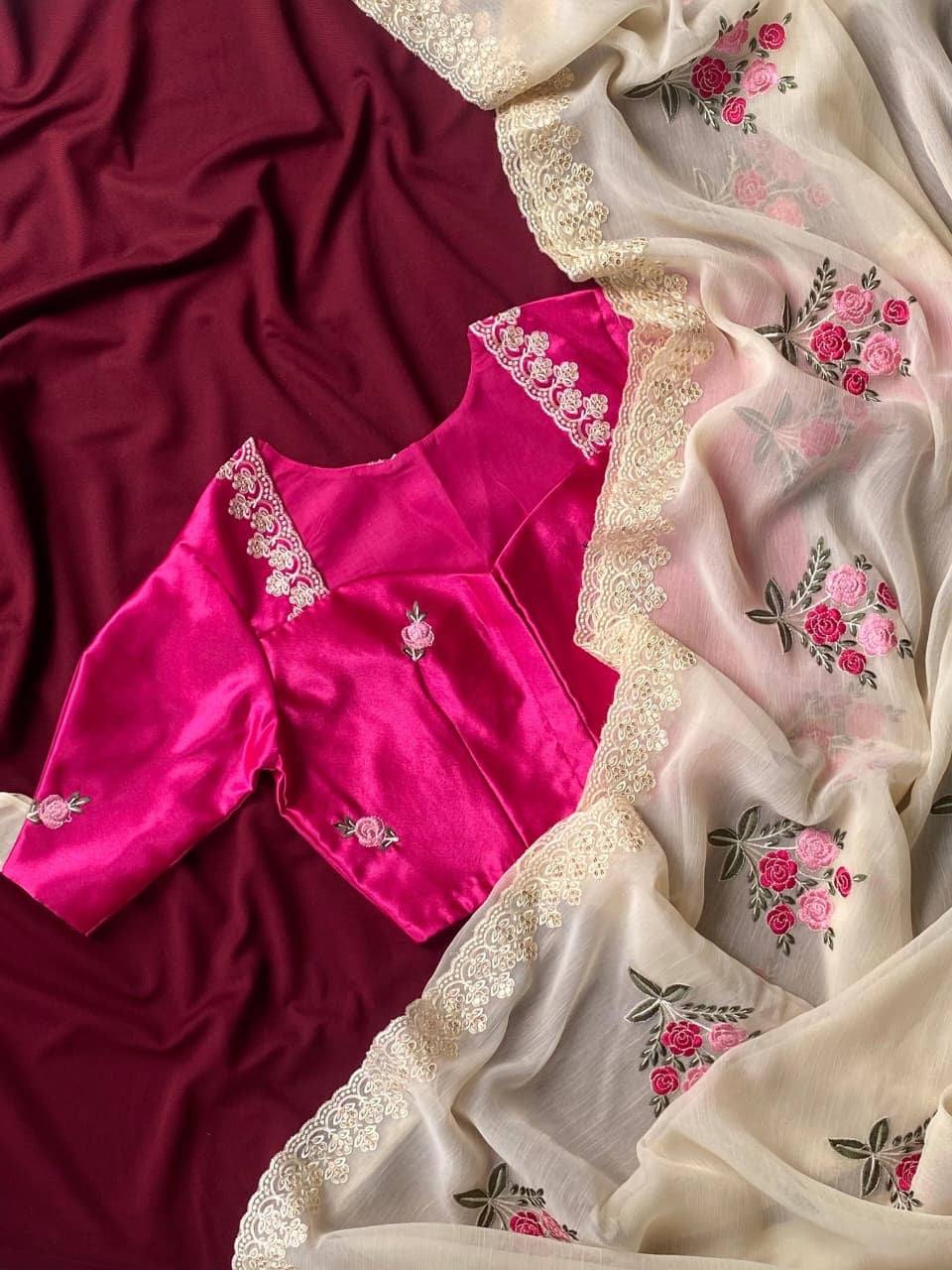 Blush Garden Saree