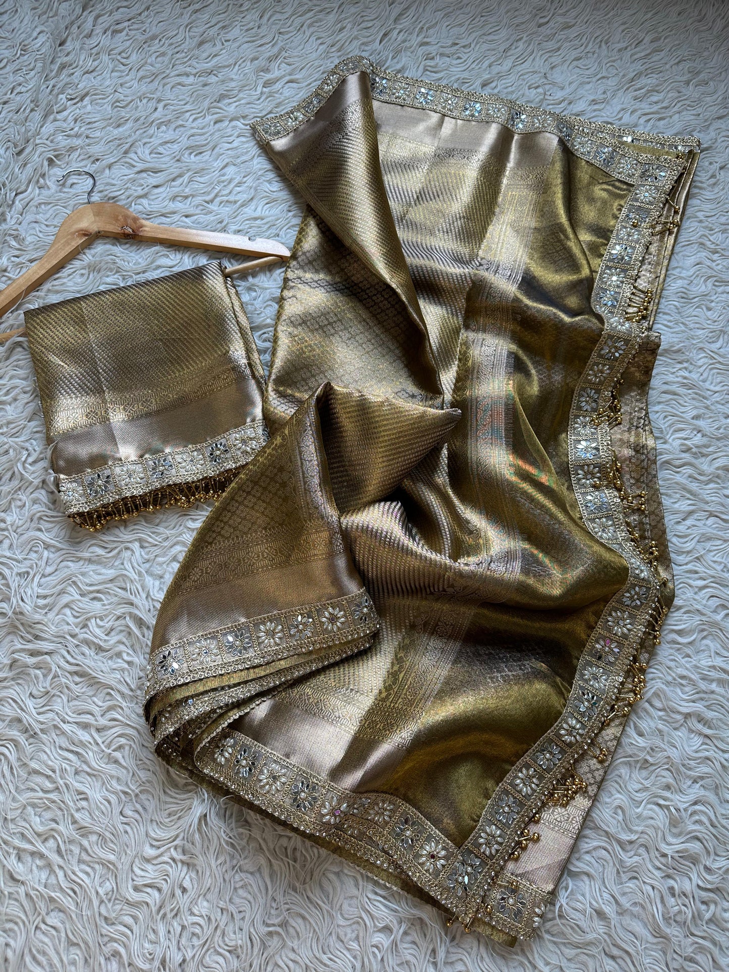 Golden Aura Saree