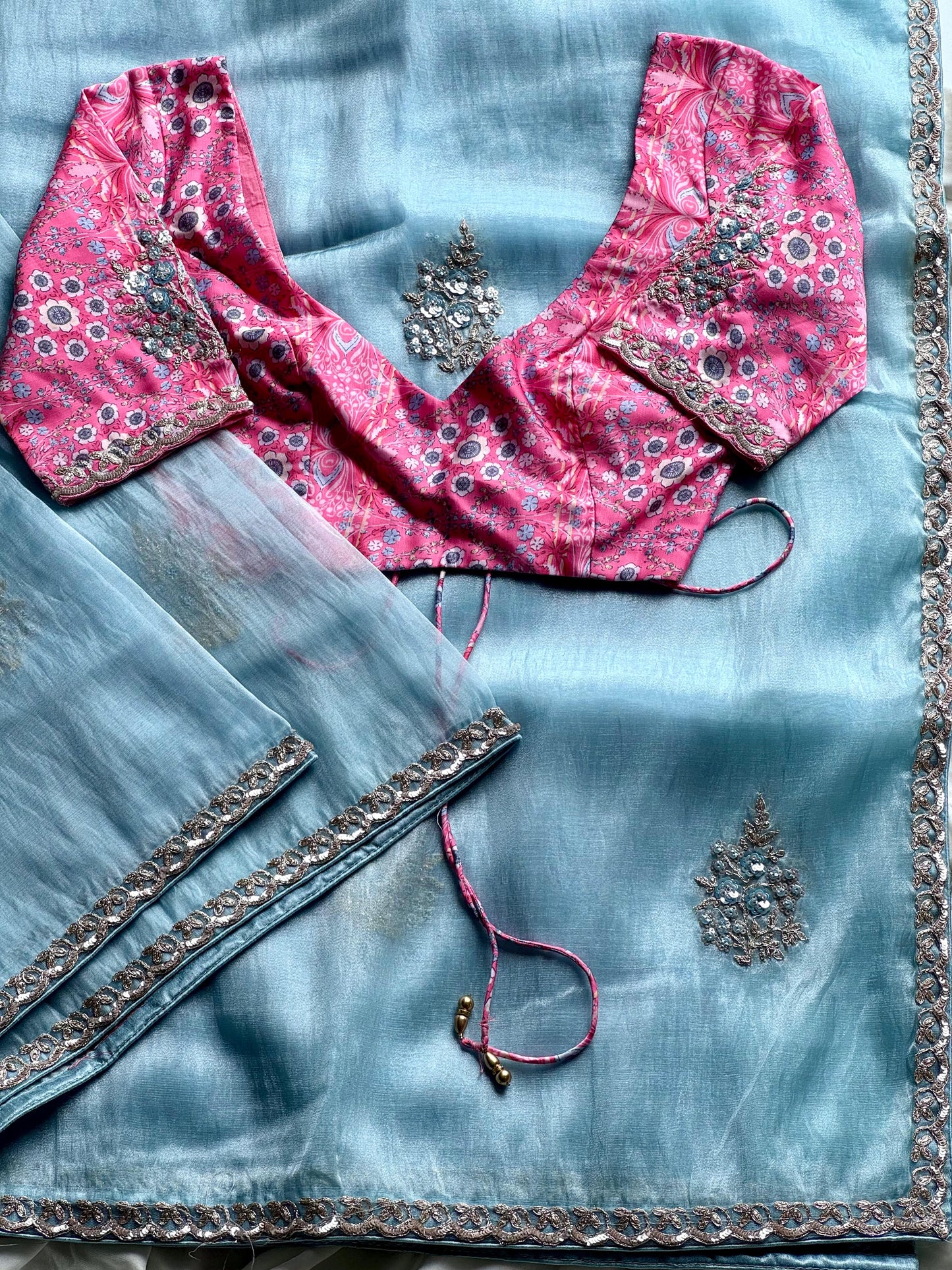 Ocean Rose Saree