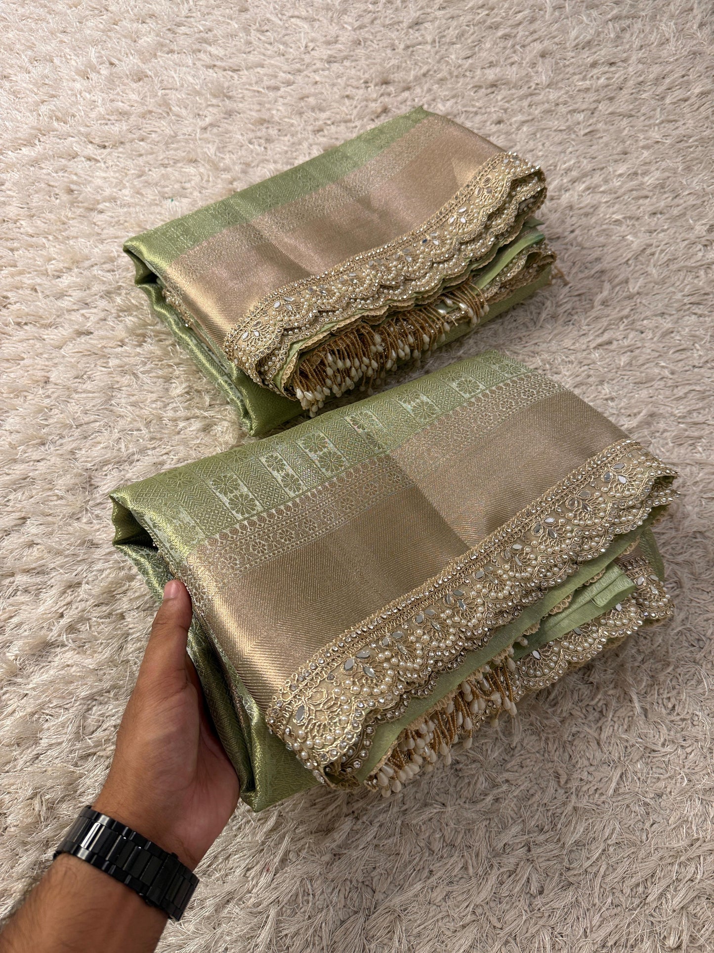 Zyana Banarasi tissue Saree