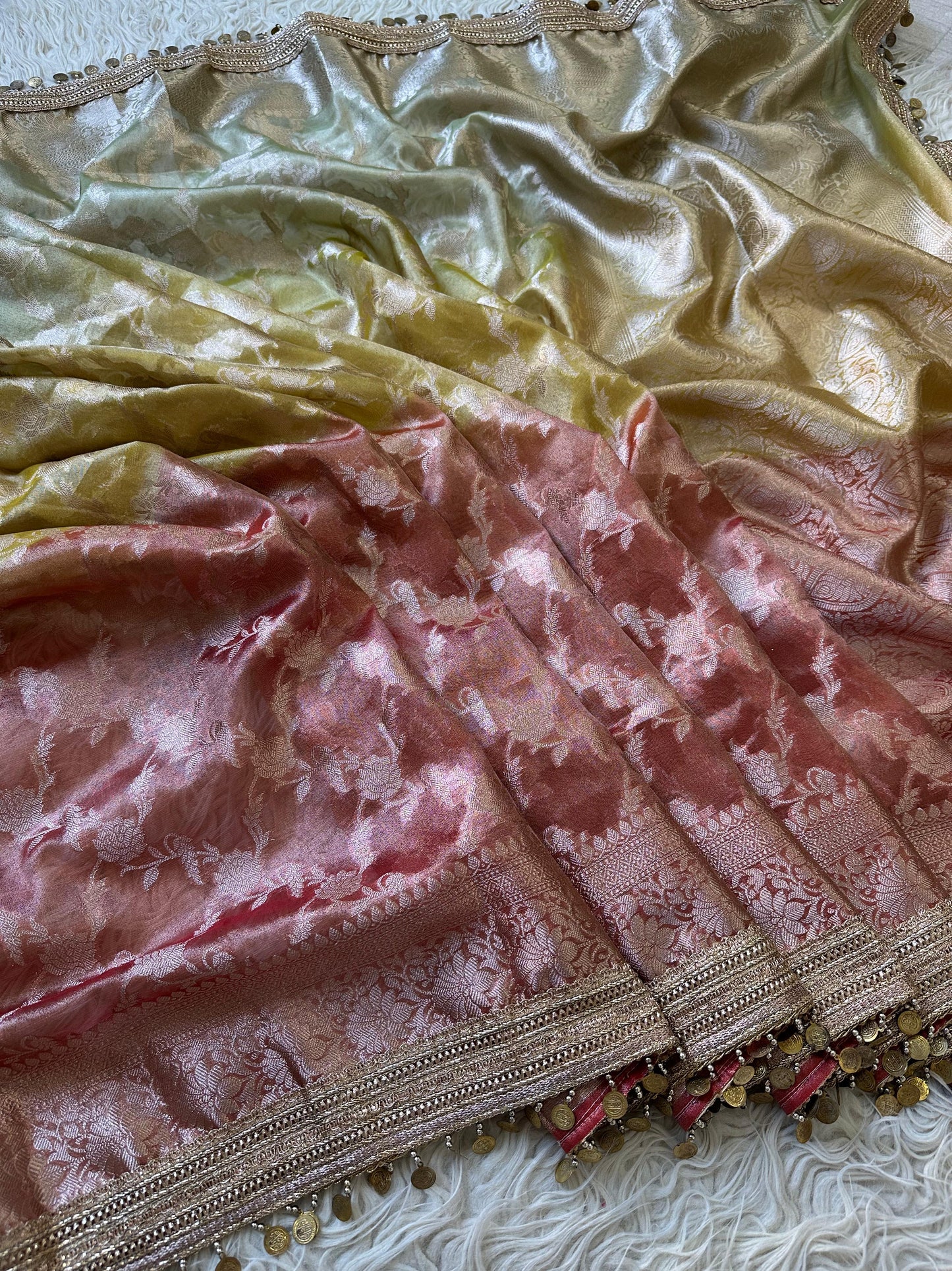 Opal Dreams Saree(Yellow)