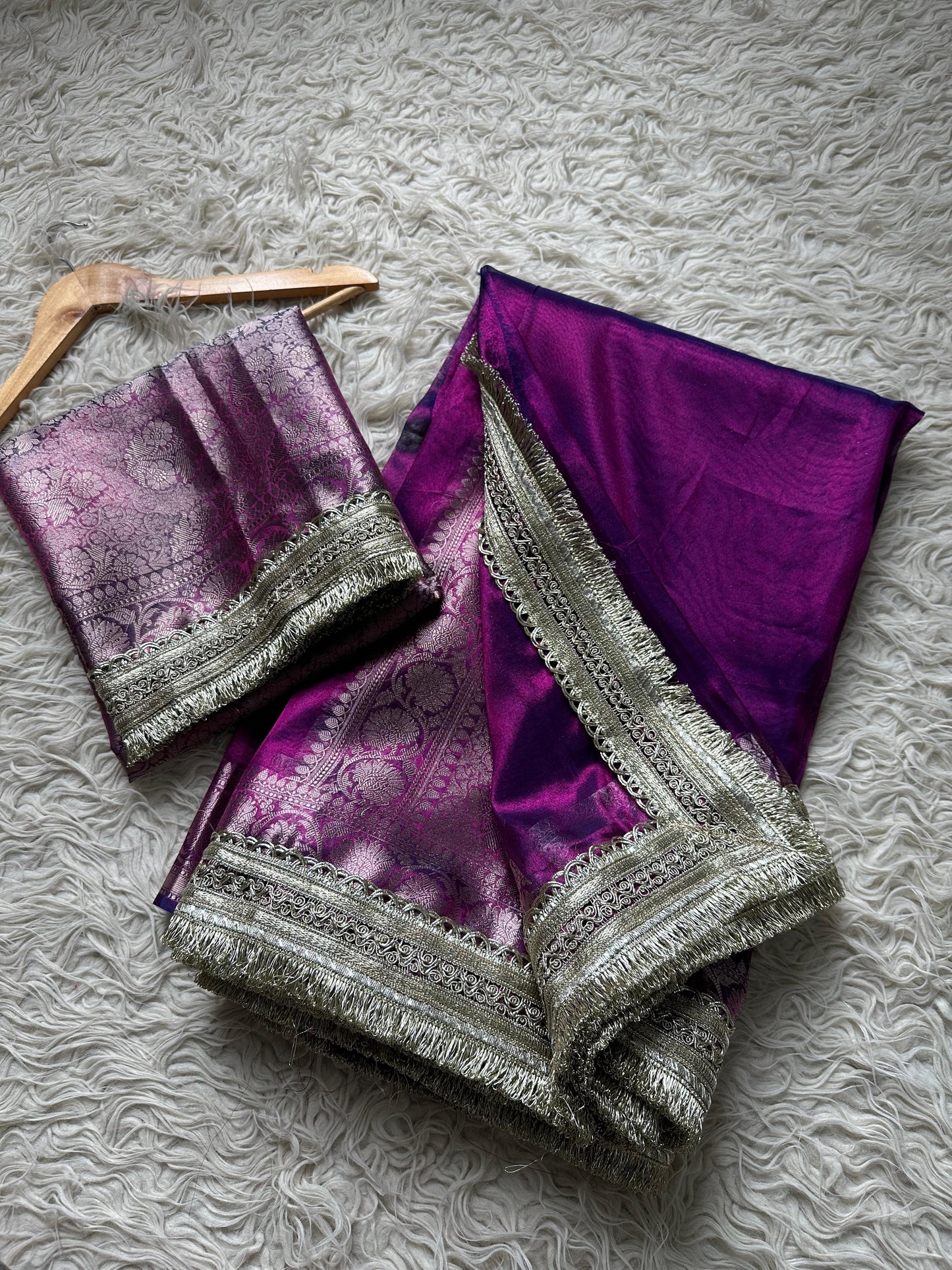 Purple Majesty Saree
