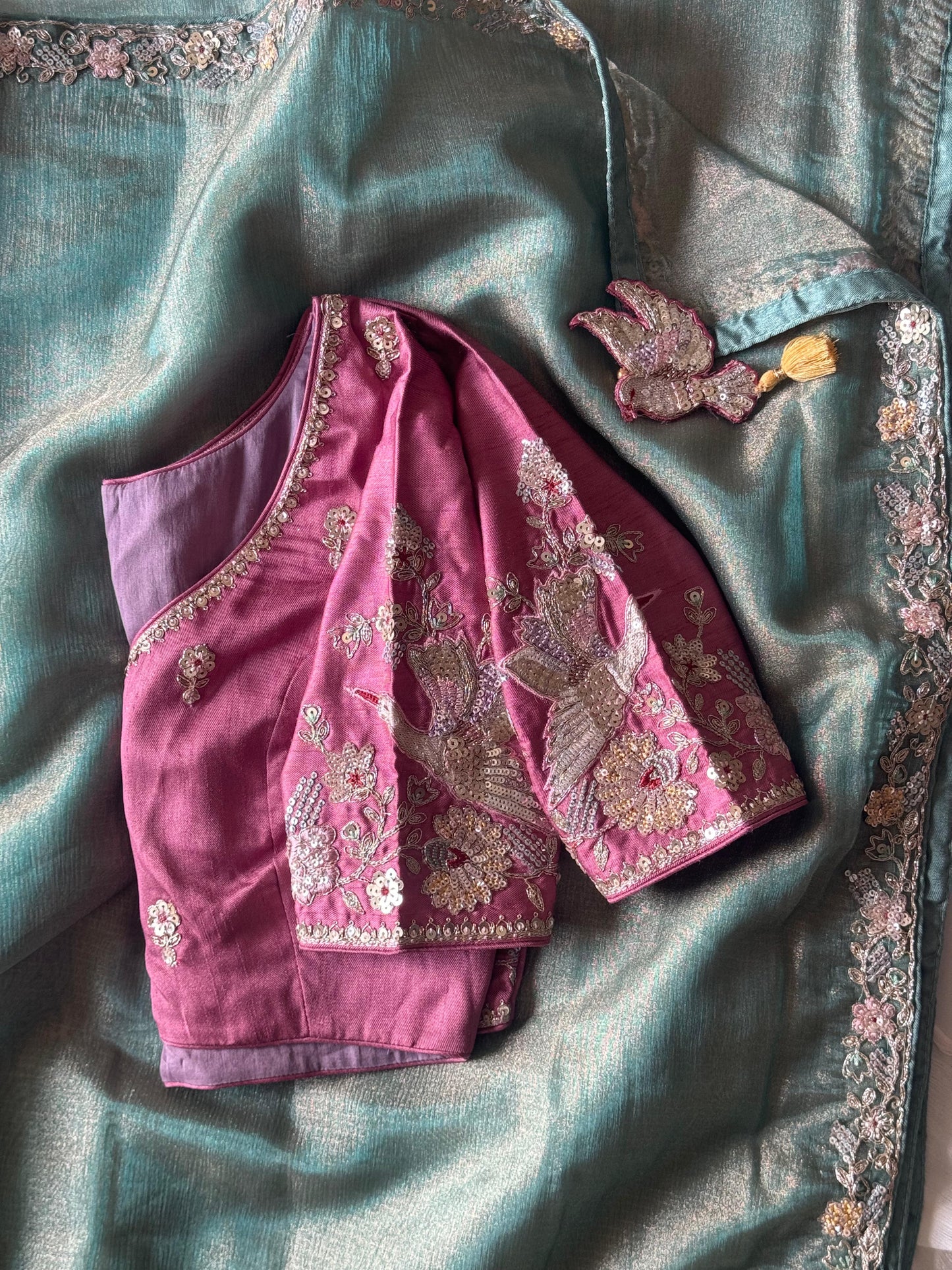 Sarangi Tissue Silk Saree