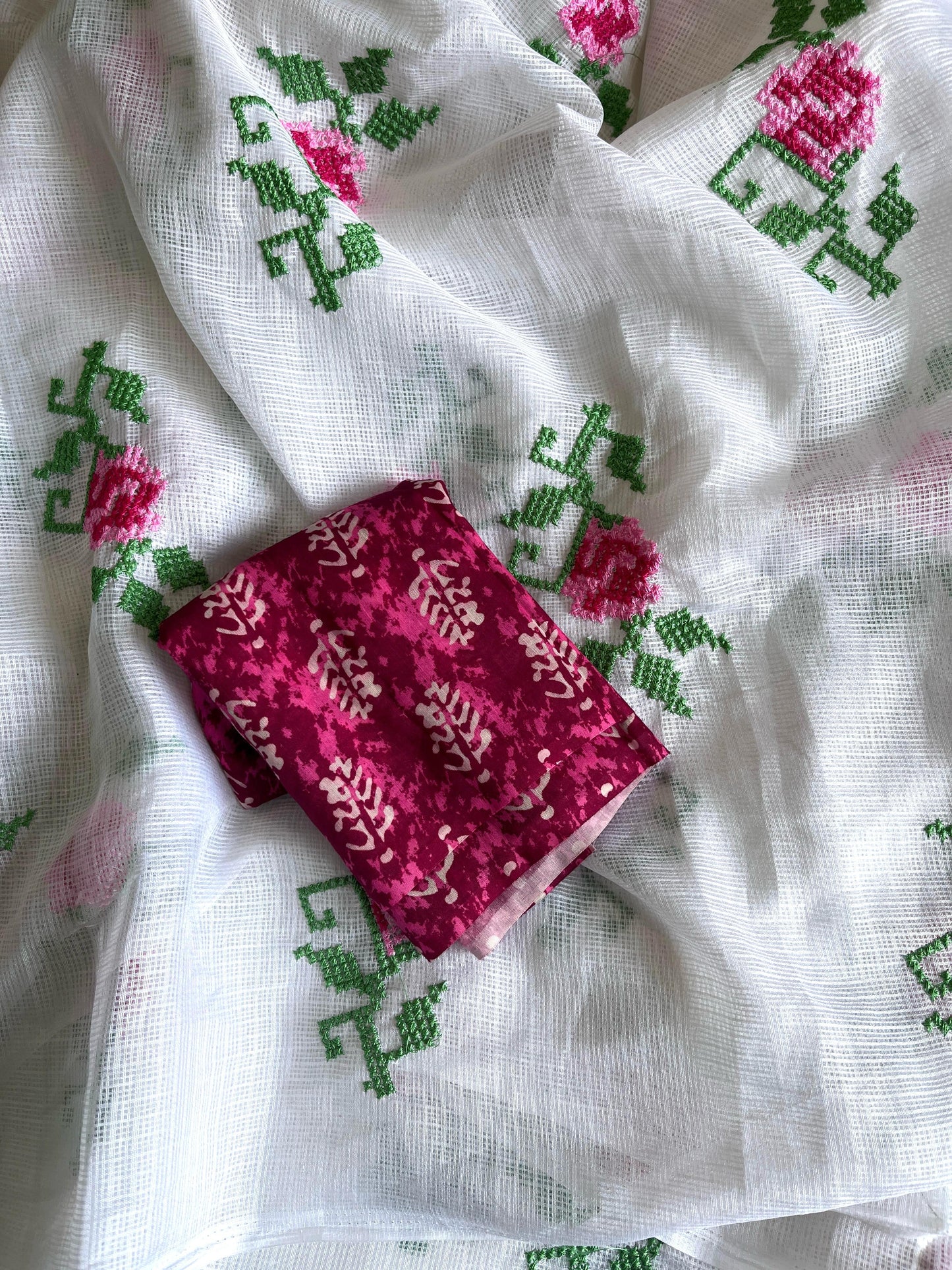 Bougainvillea Kota Saree