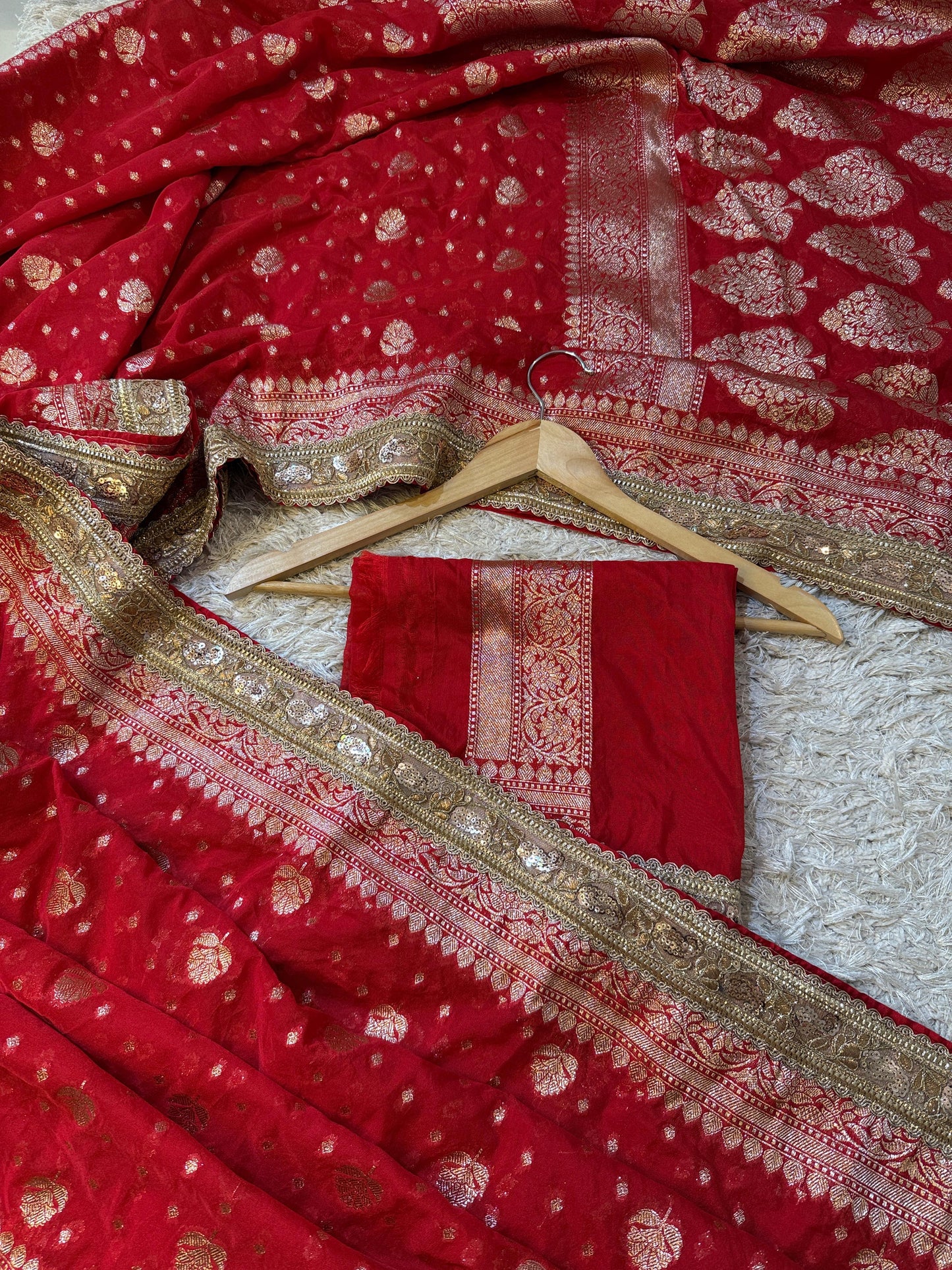 Kanakavalli Khadi Georgette Saree