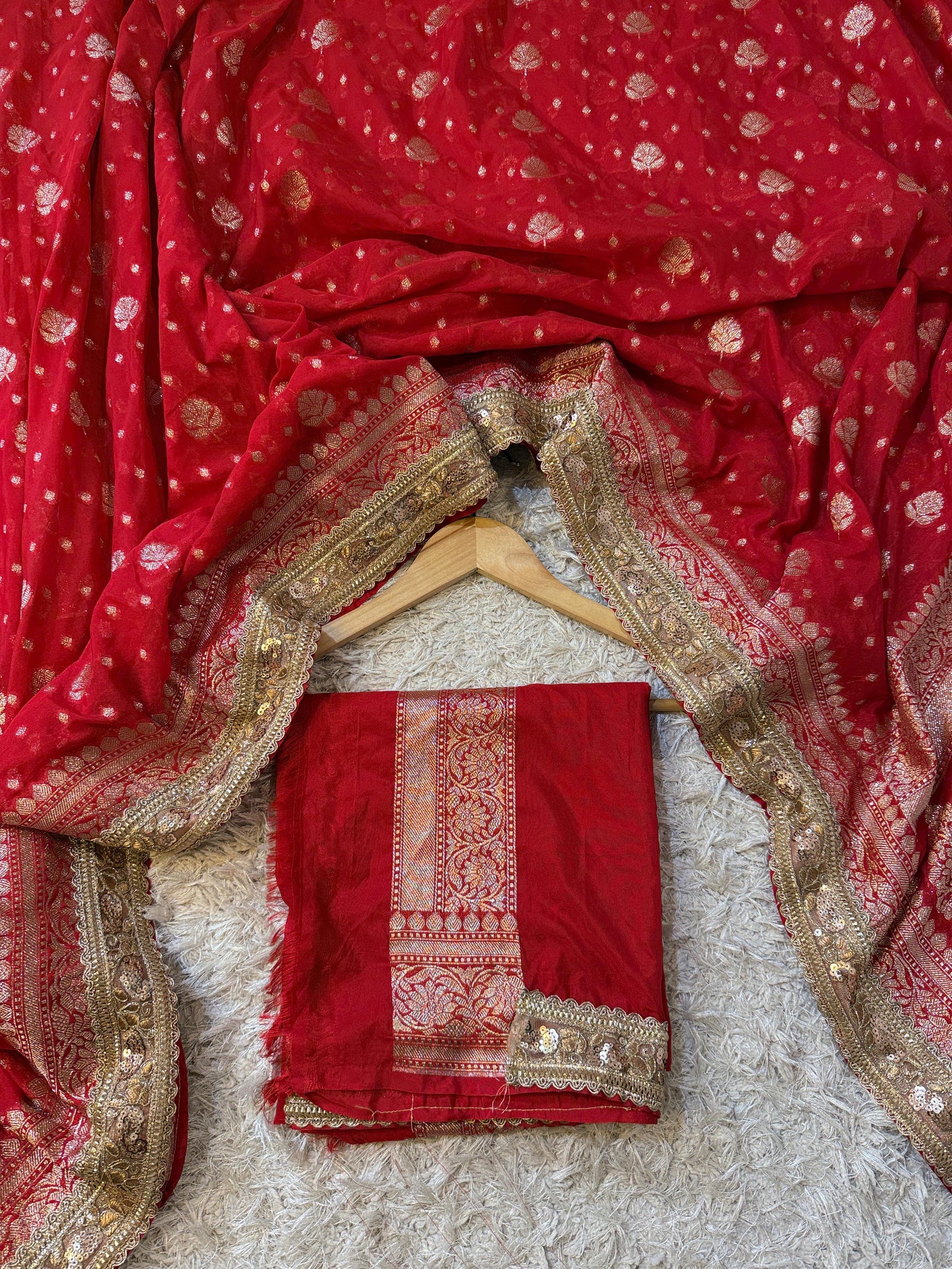 Kanakavalli Khadi Georgette Saree