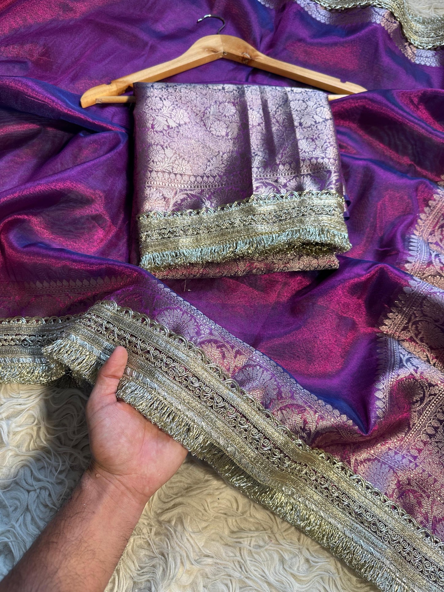 Purple Majesty Saree