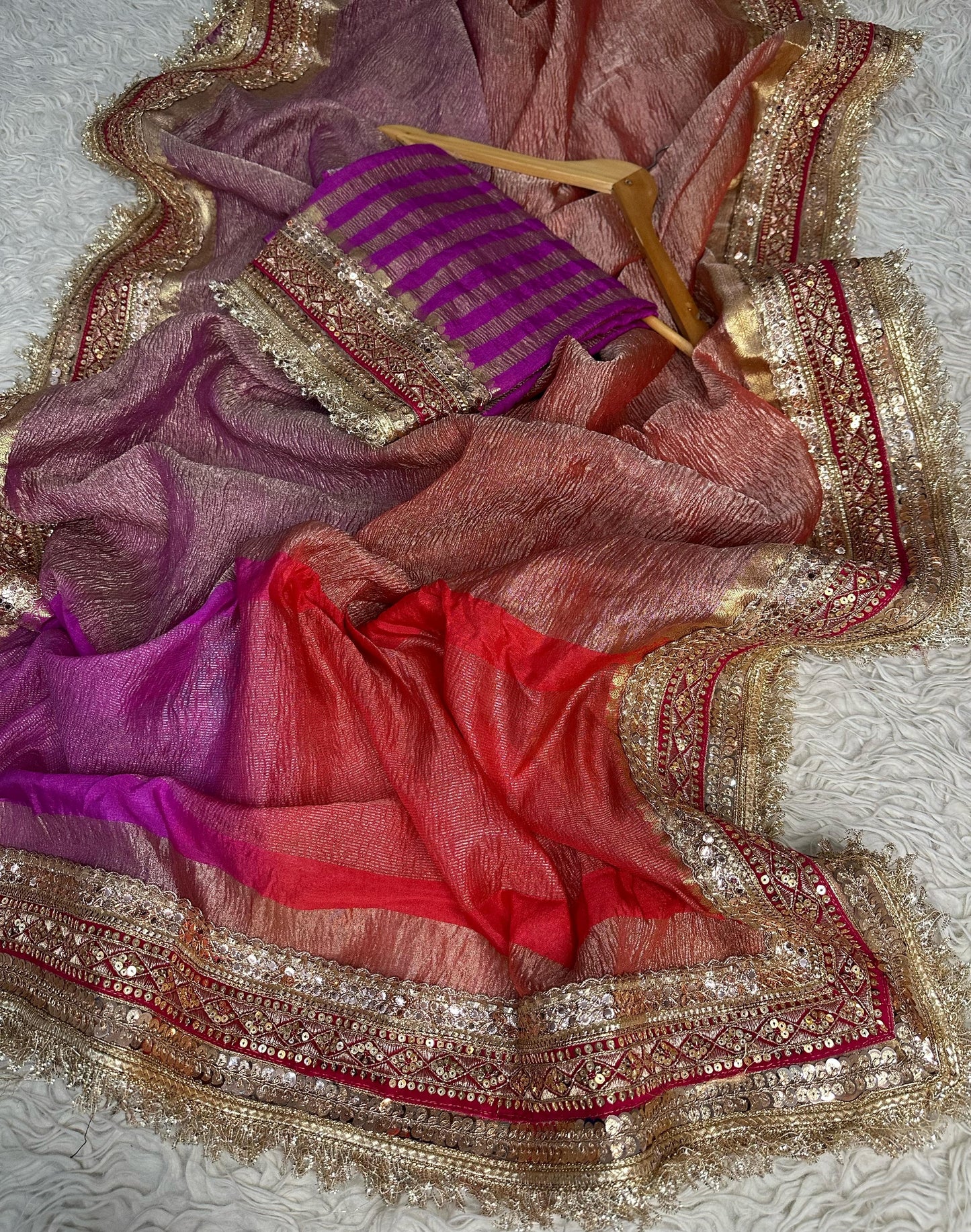 Rose Royale Tissue Saree