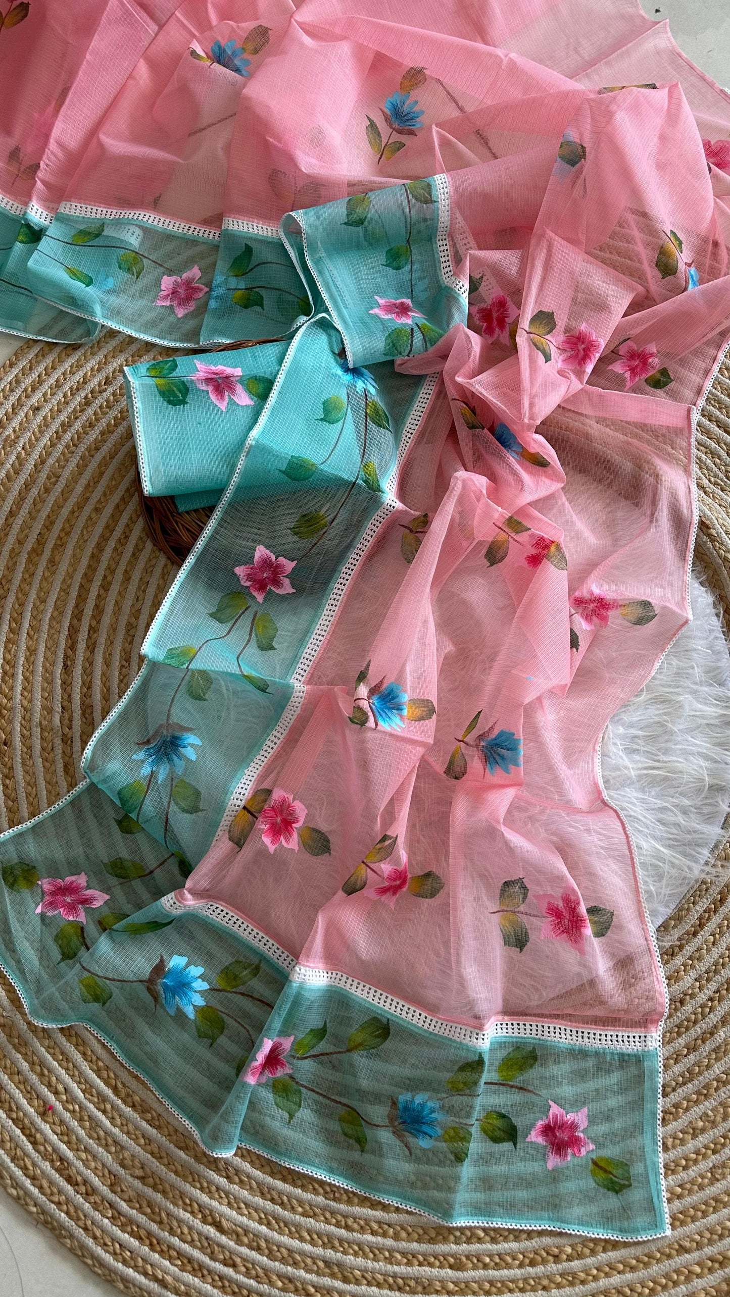 Wildflower Grace Saree(Pink)