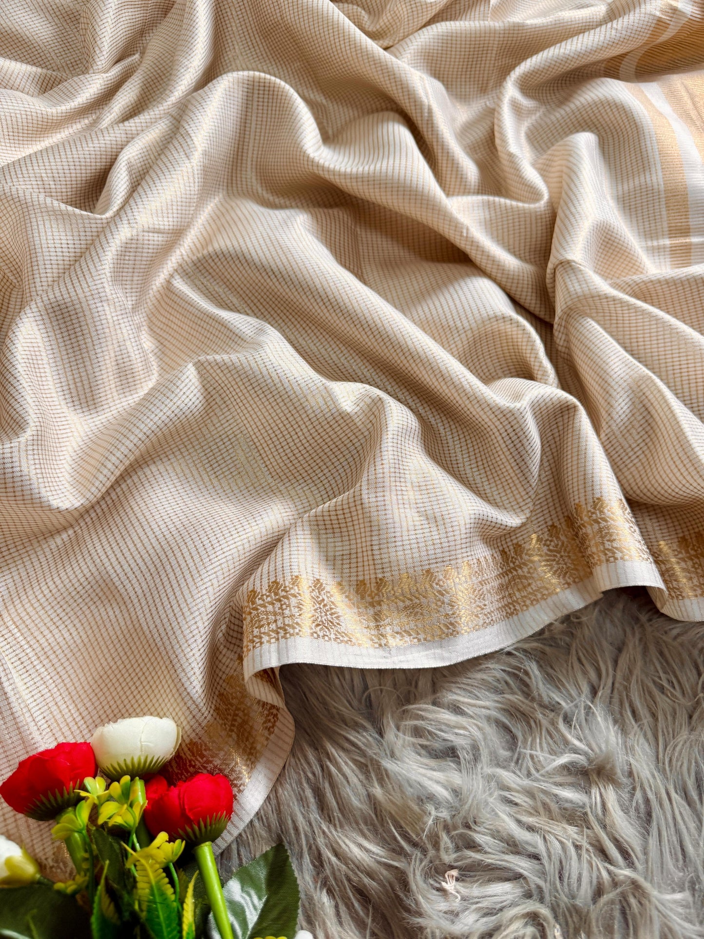 Kumudini Gold Saree