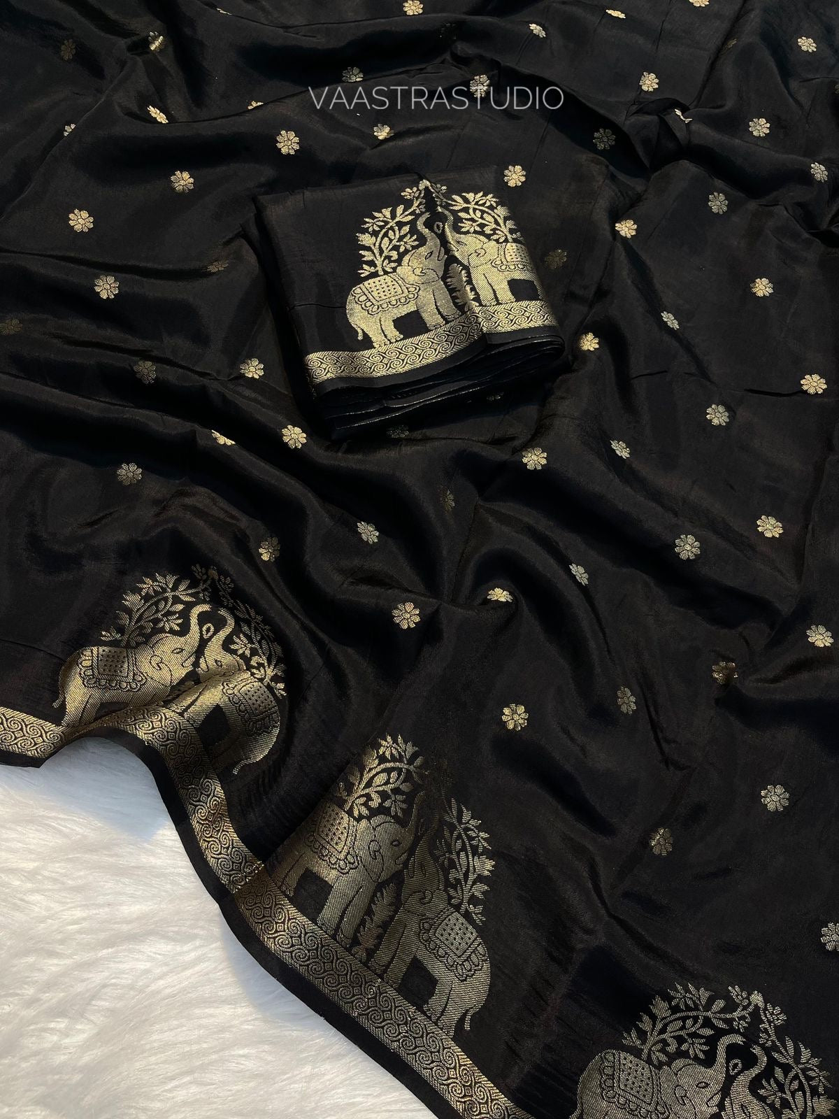 Bronze Bloom Saree