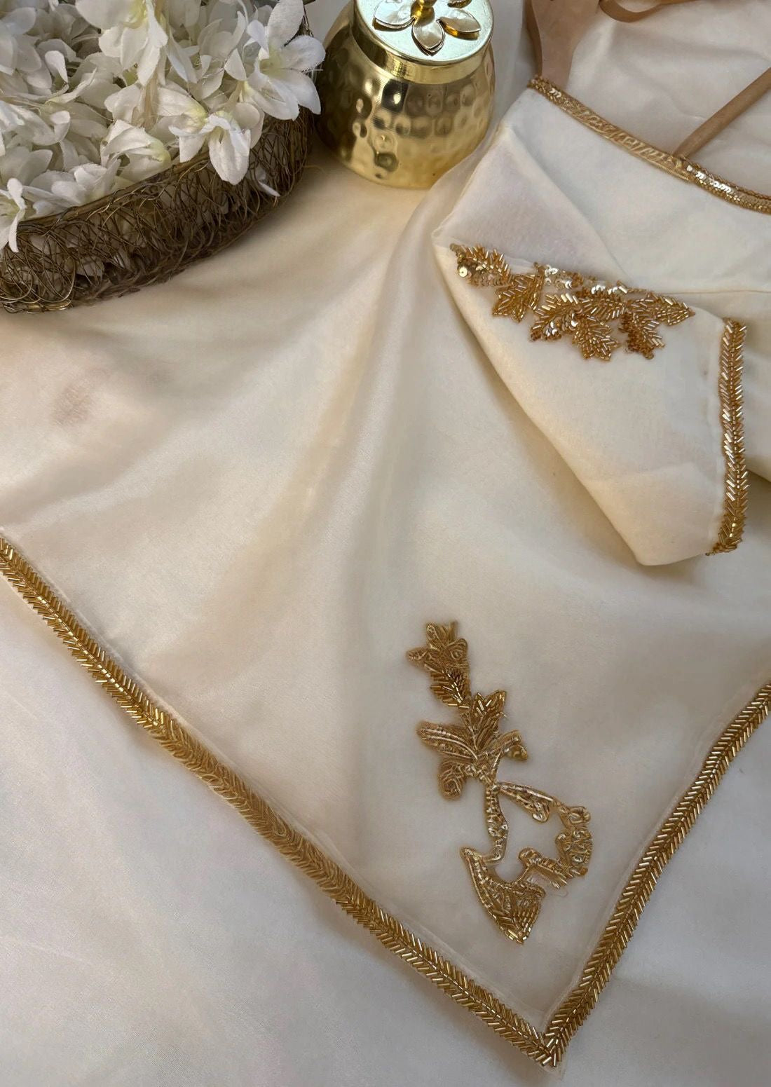 Divine Ivory Saree