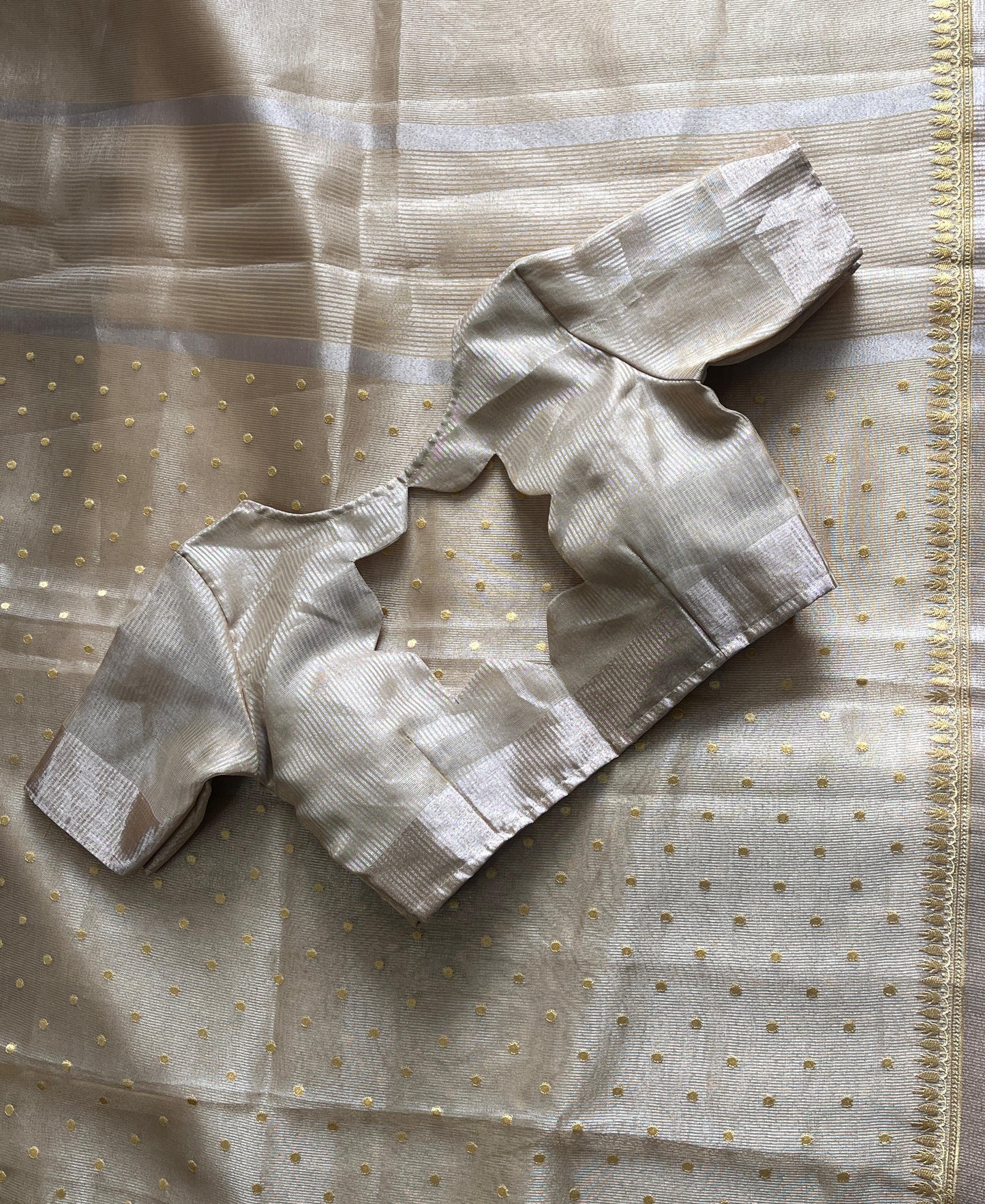 Beige bloom Saree