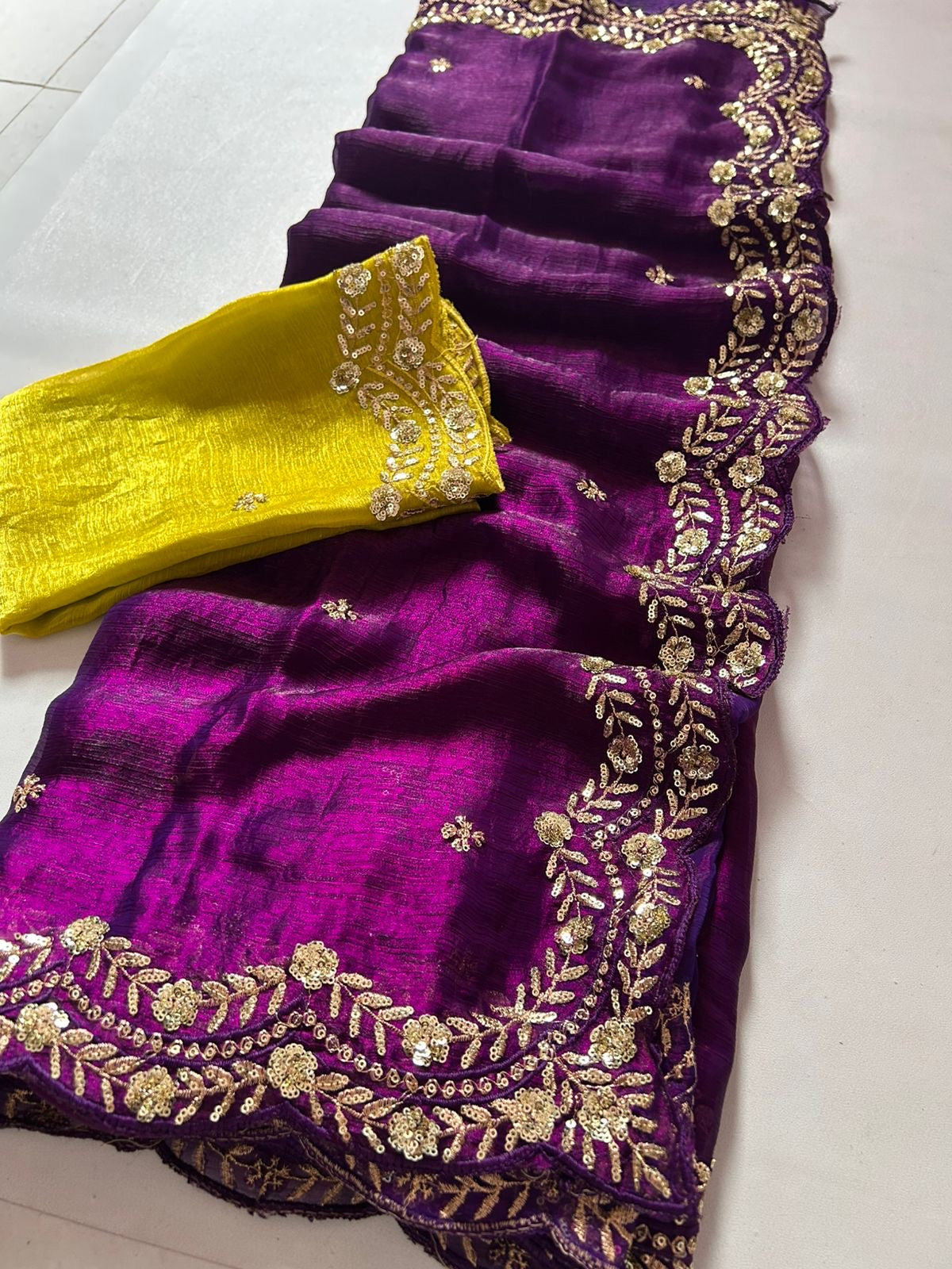 Neon Noor Saree