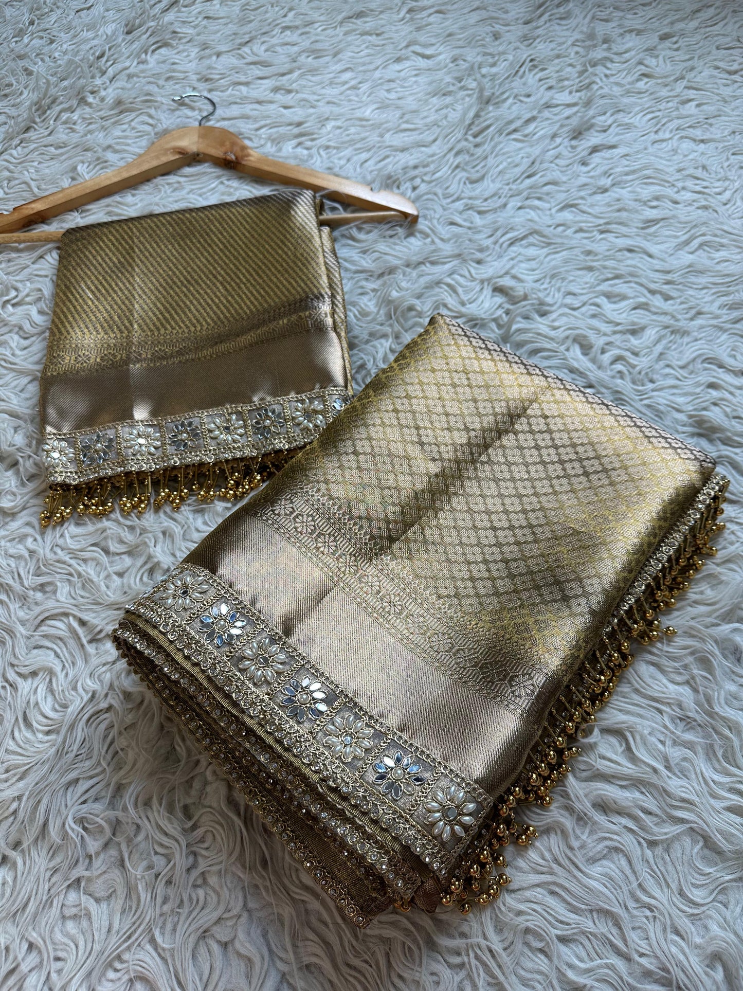 Golden Aura Saree