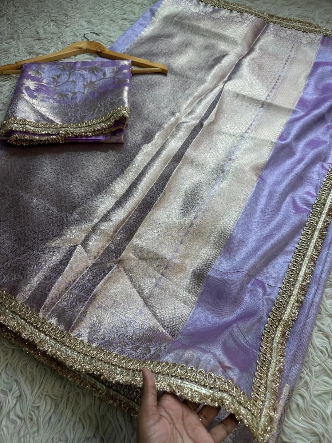 Aqua Aura Banarasi Saree
