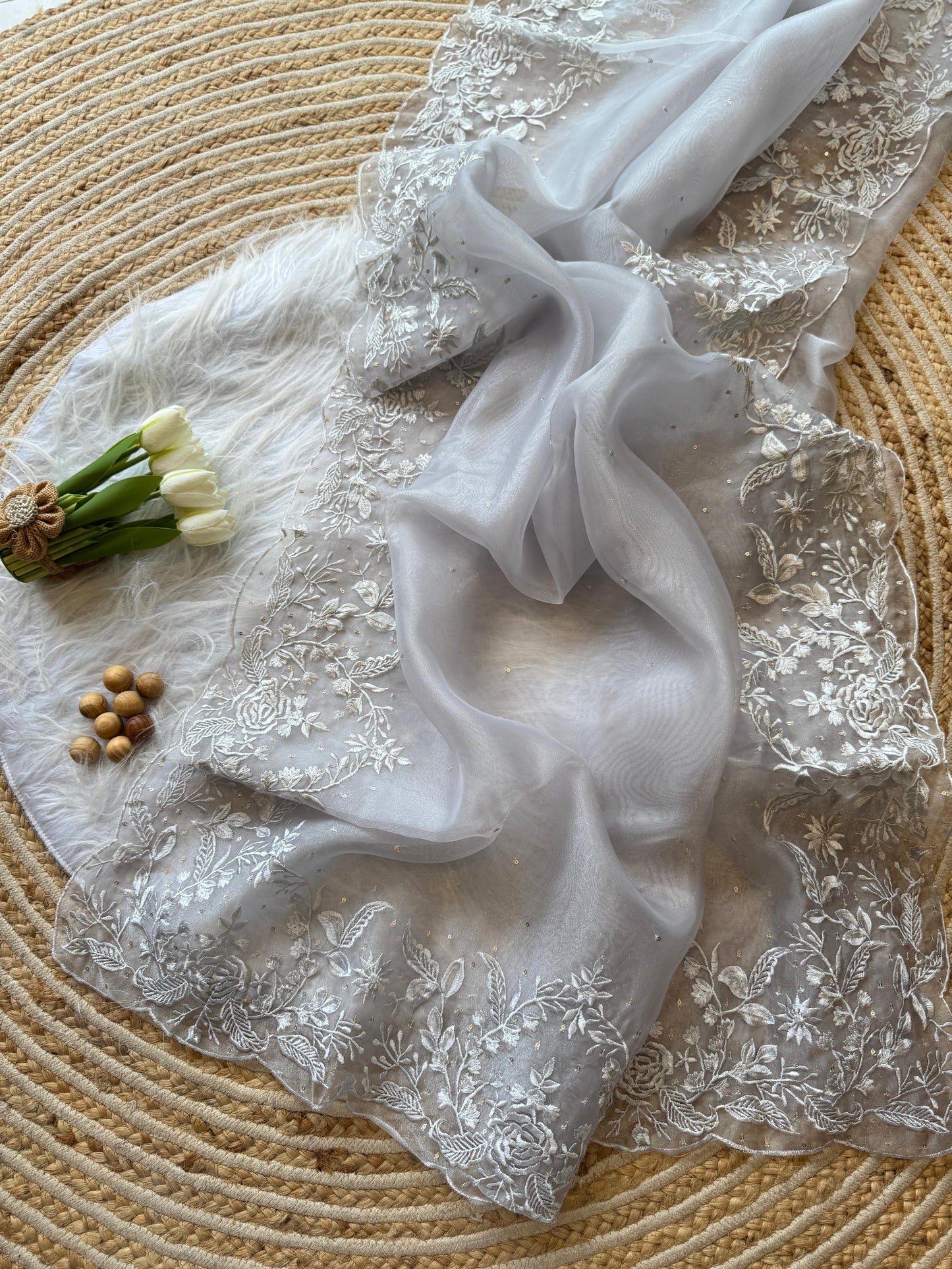 Bloom Veil Saree