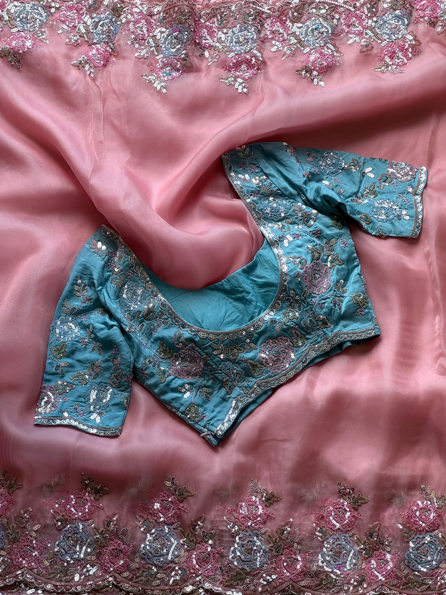 Aasmani Gulab Luxe Saree