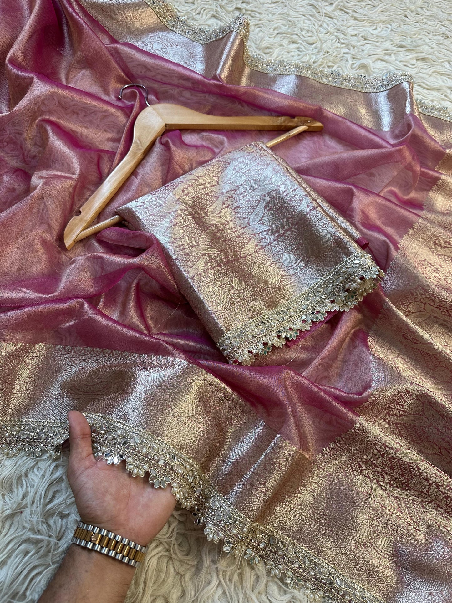Royal Radiance saree(Blush Pink)