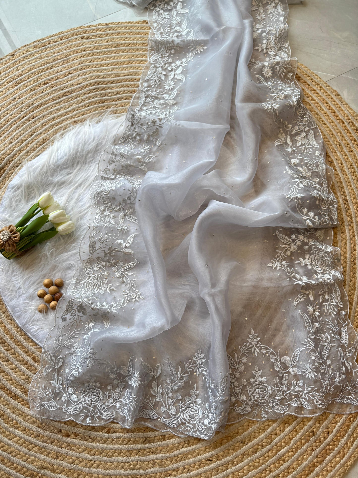 Bloom Veil Saree