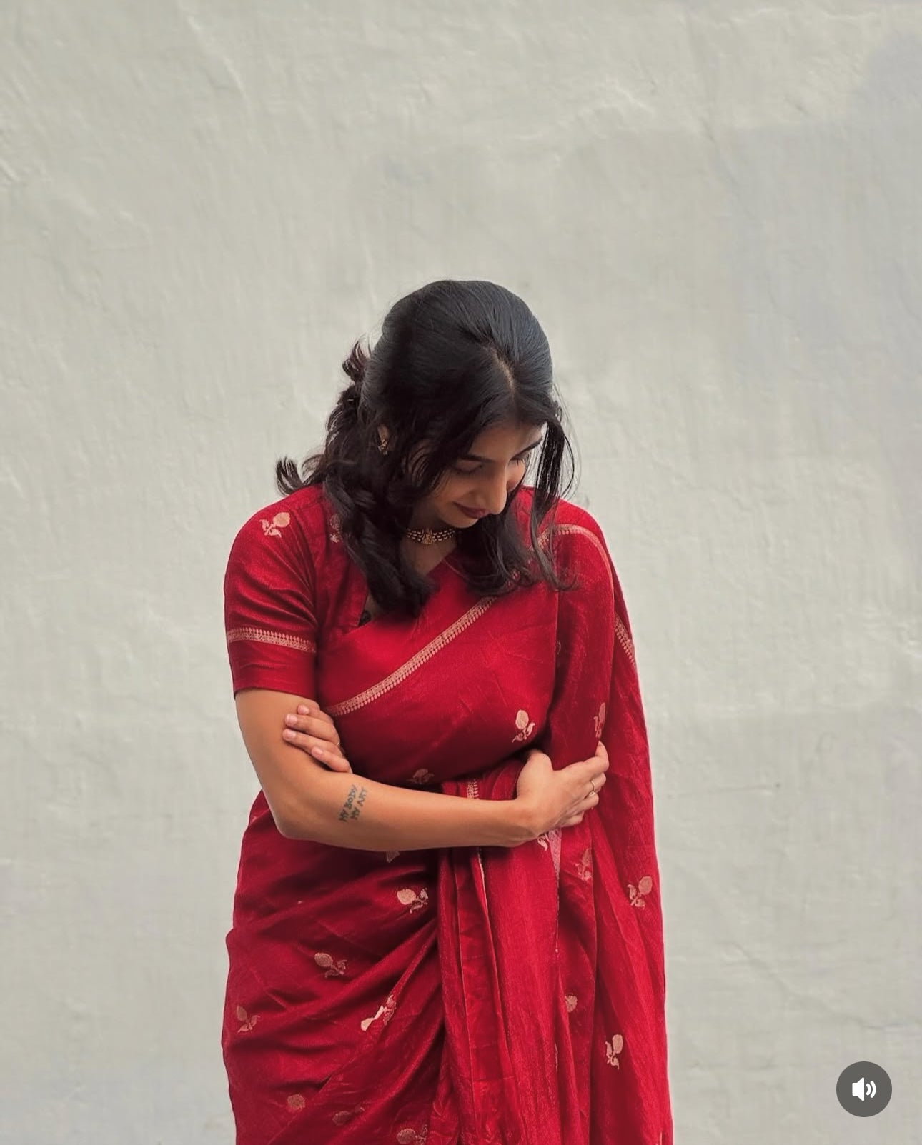 Chandrika Viscose Saree(Red)