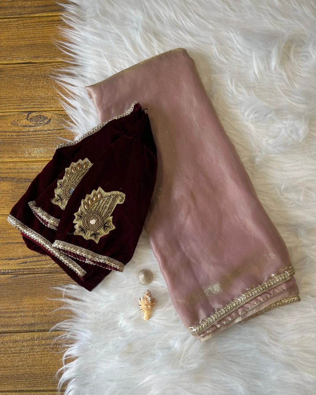 Rose Gold Tissue Silk