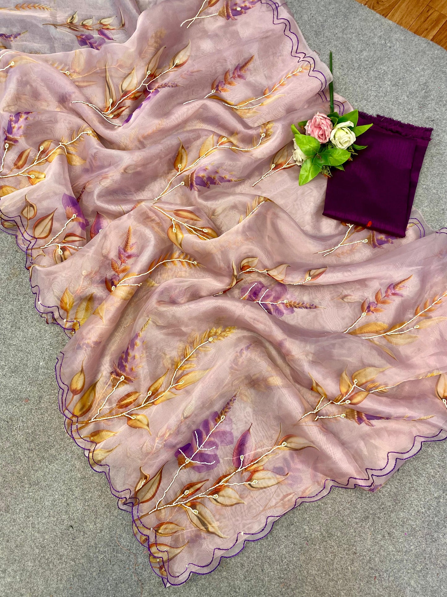 Renesa Hand Embroidered Saree