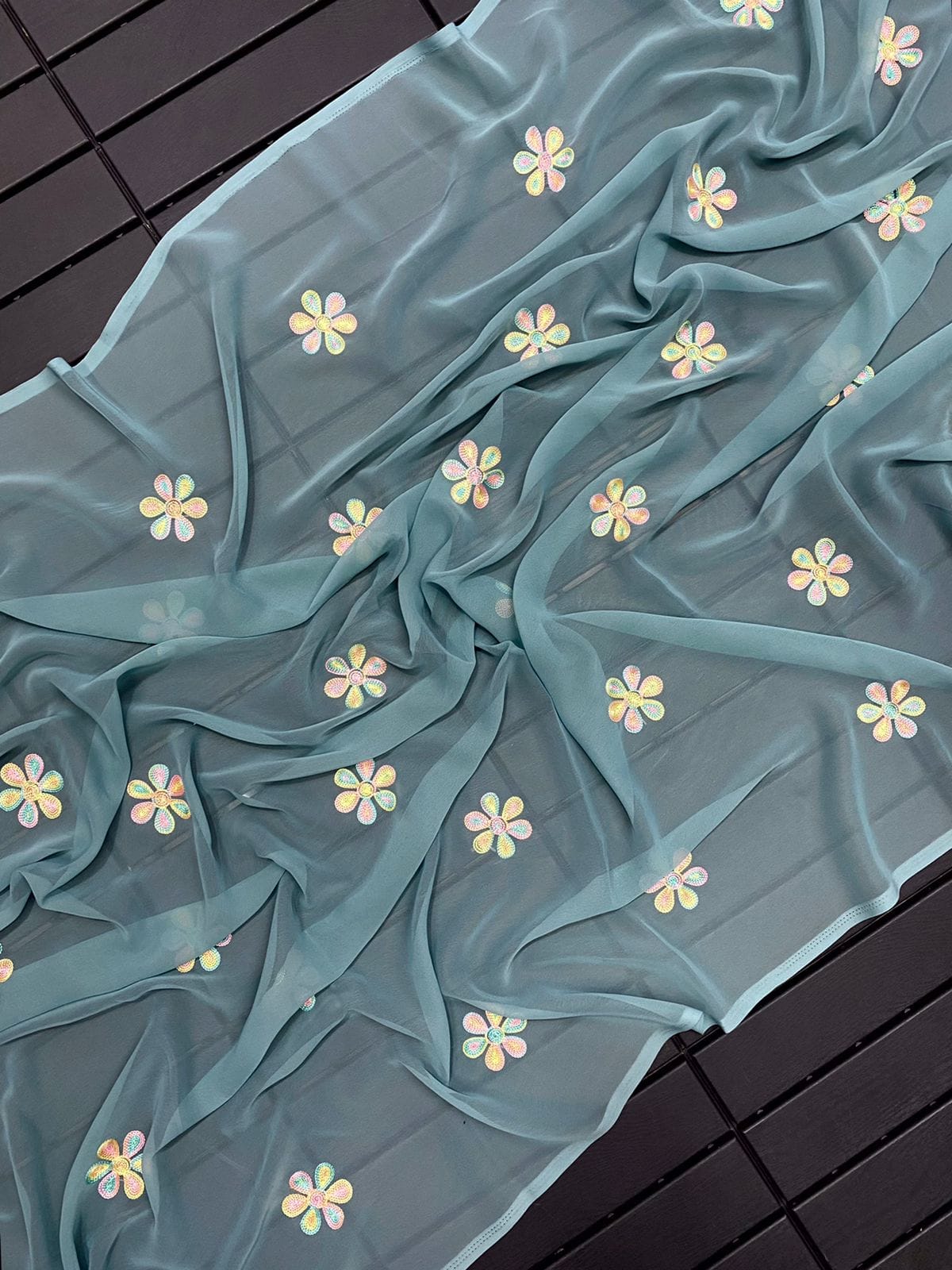Flora Chiffon Saree