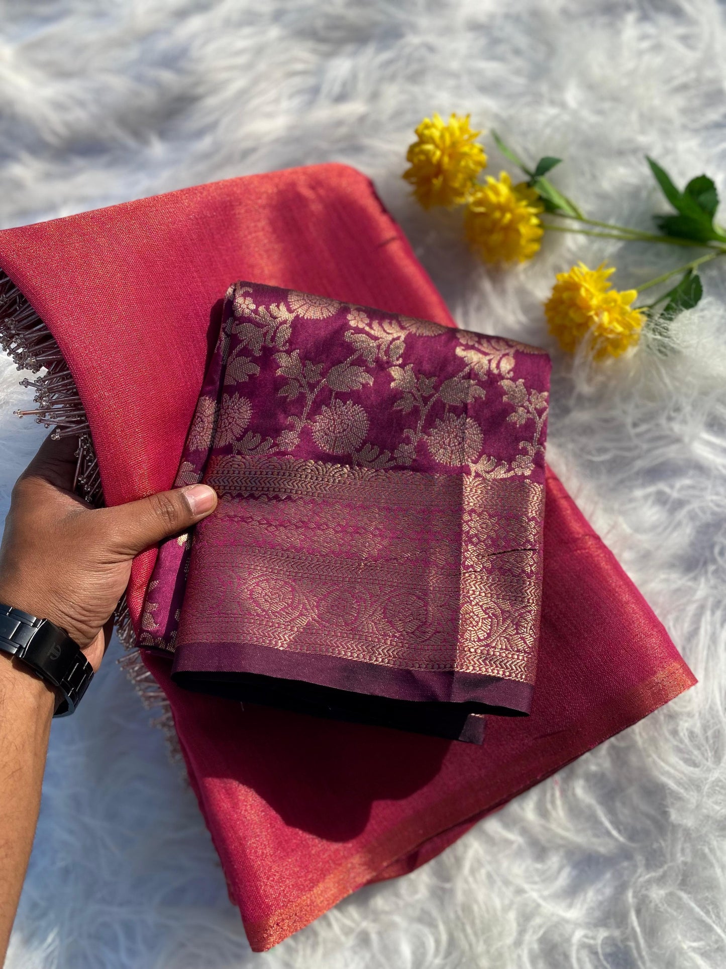 Deeksha Linen Tissue Saree