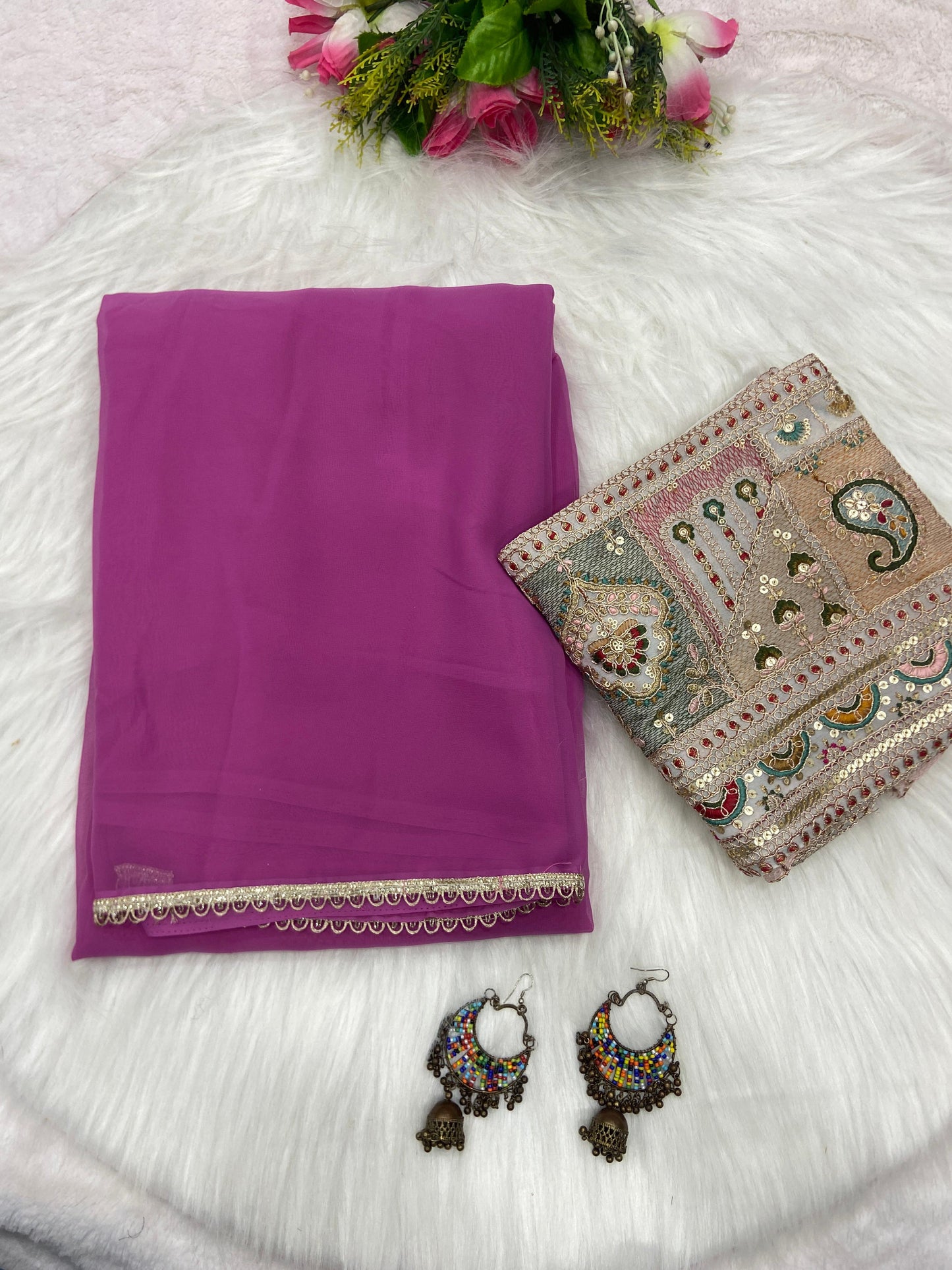 Farheen Viscose Georgette Saree