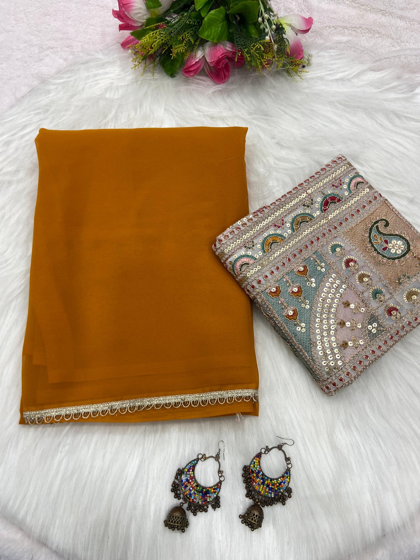 Farheen Viscose Georgette Saree