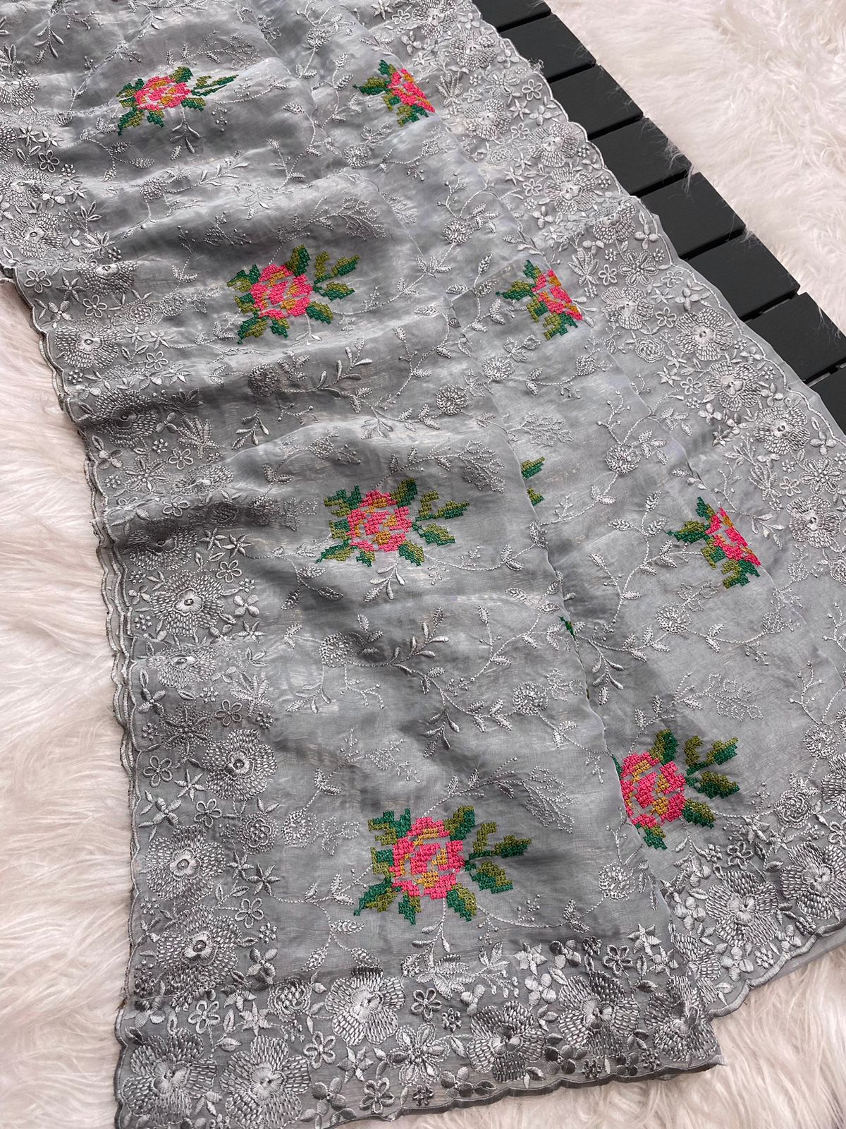 Zareen Saree-(Grey)
