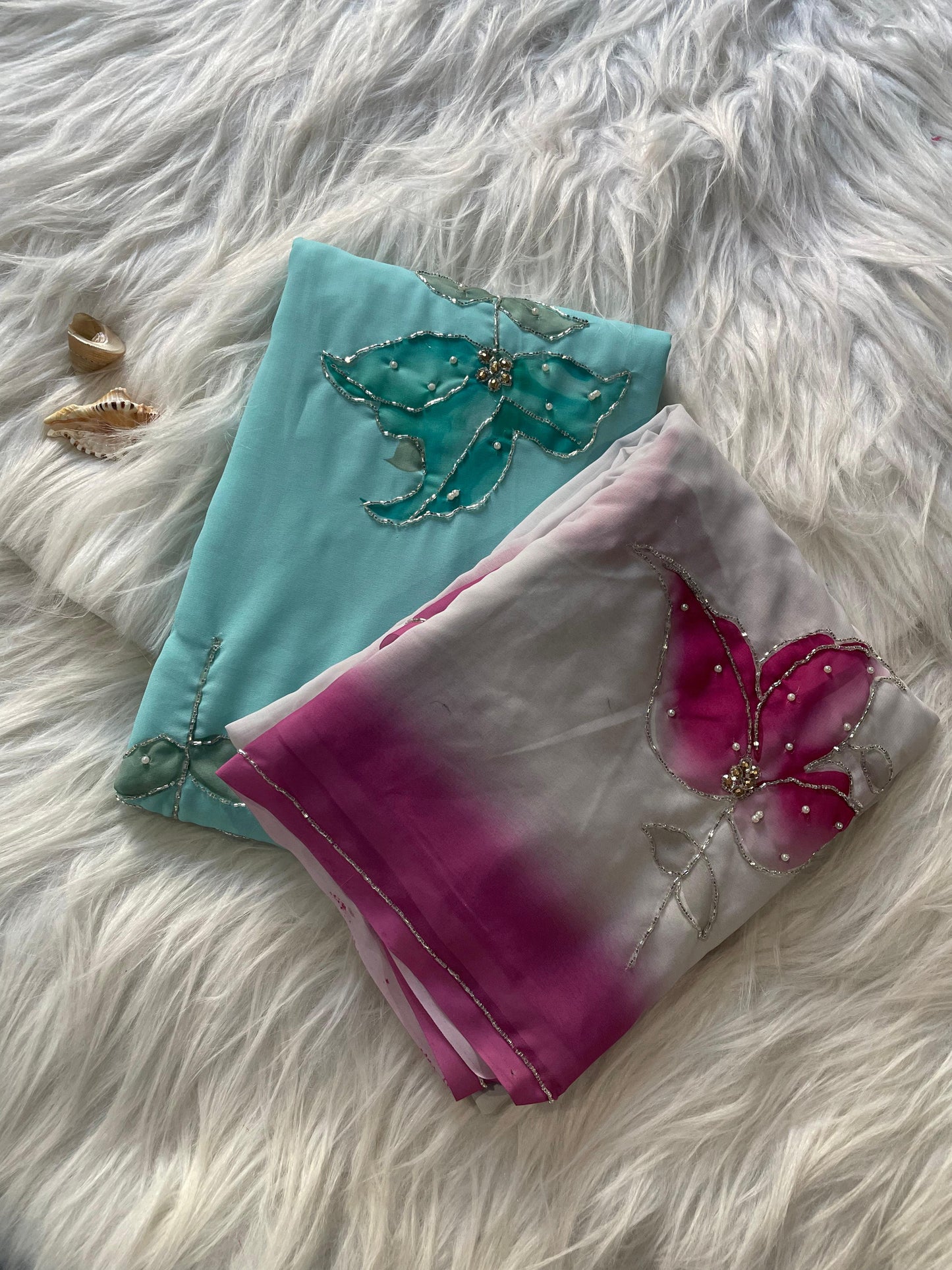 Clara Hand work Saree