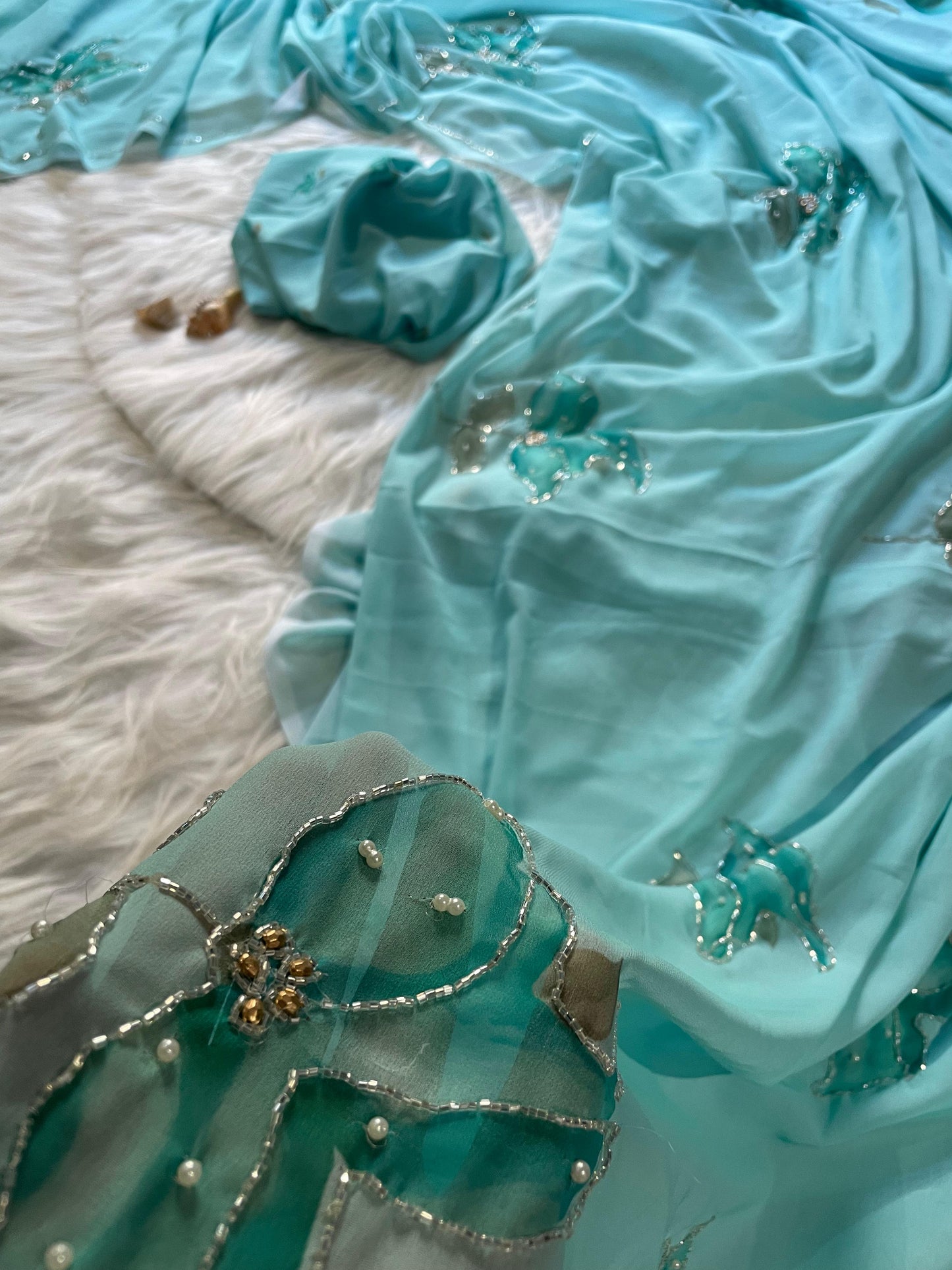 Clara Hand work Saree