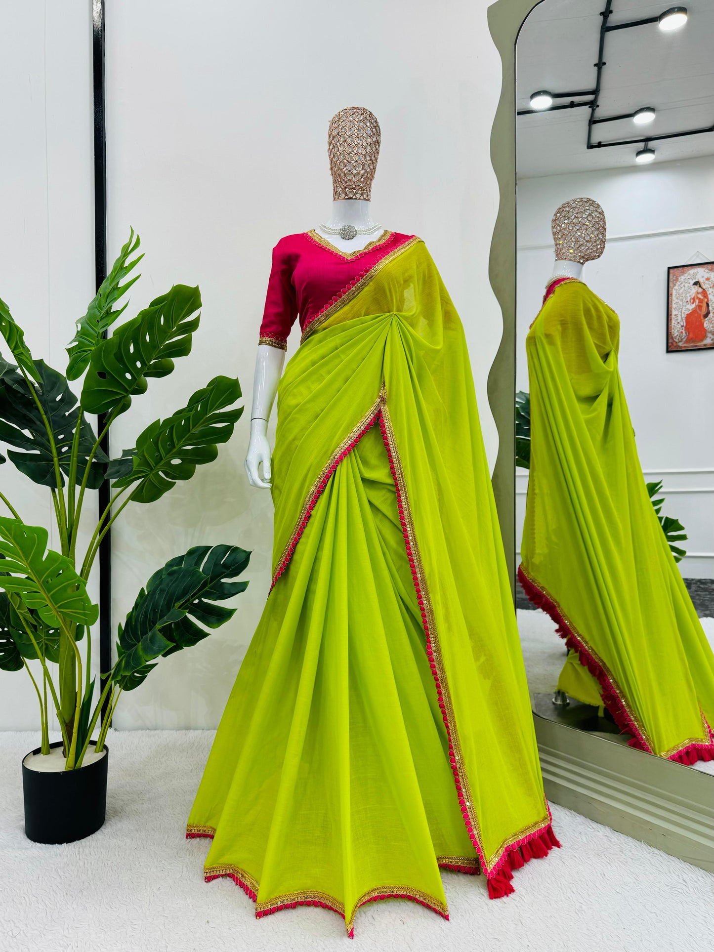 Yaashi Mulcotton Saree