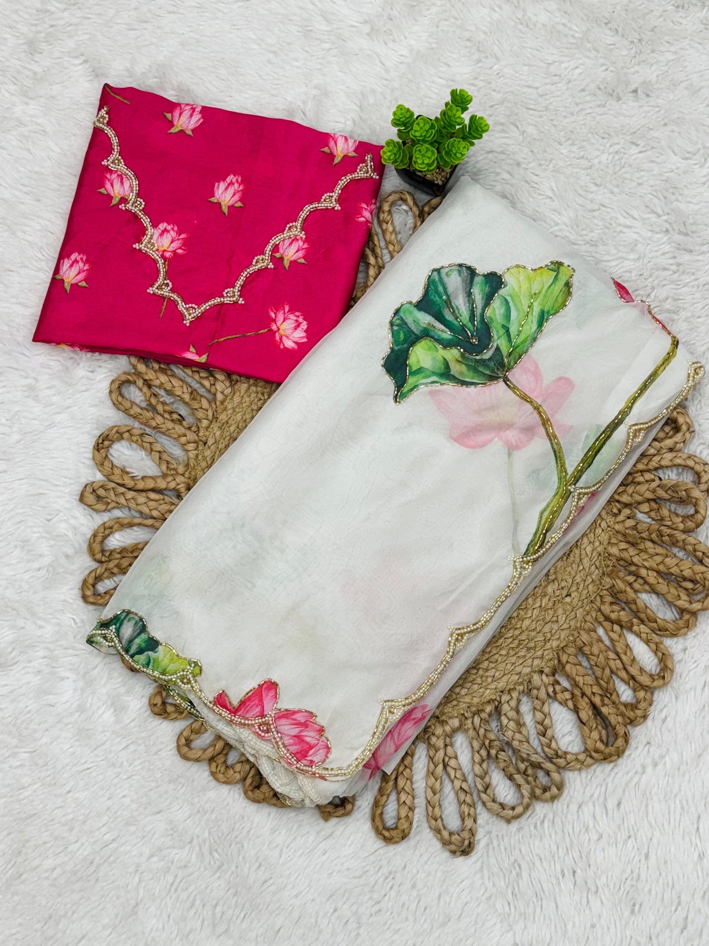 Meredith Handwork Saree