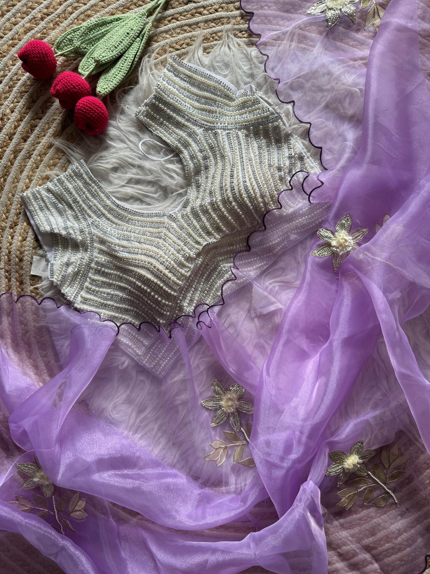 Zinnia Handwork Saree