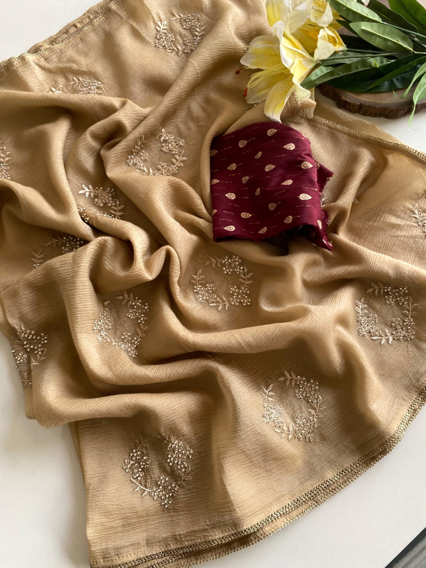 Goldie Crush Saree